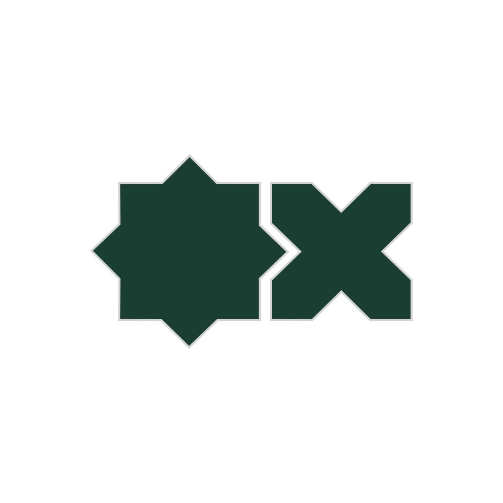 Star & Cross Original Ceramic Tile in Evergreen Matte - Fireclay Tile