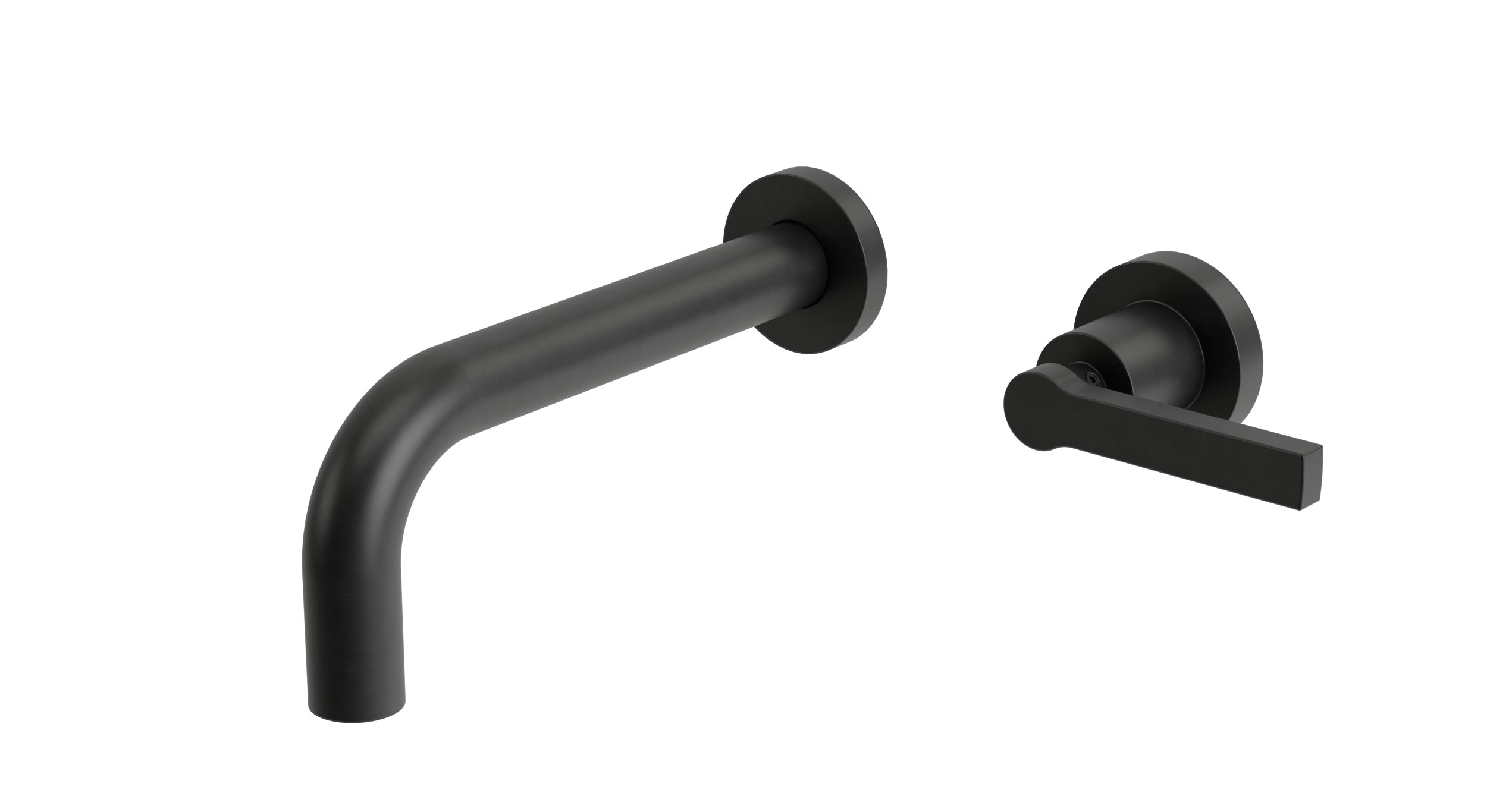 Flatiron One Handle Wall Mount 7.5" Lavatory Faucet with Linear Lever Handle in Oil Rubbed Bronze