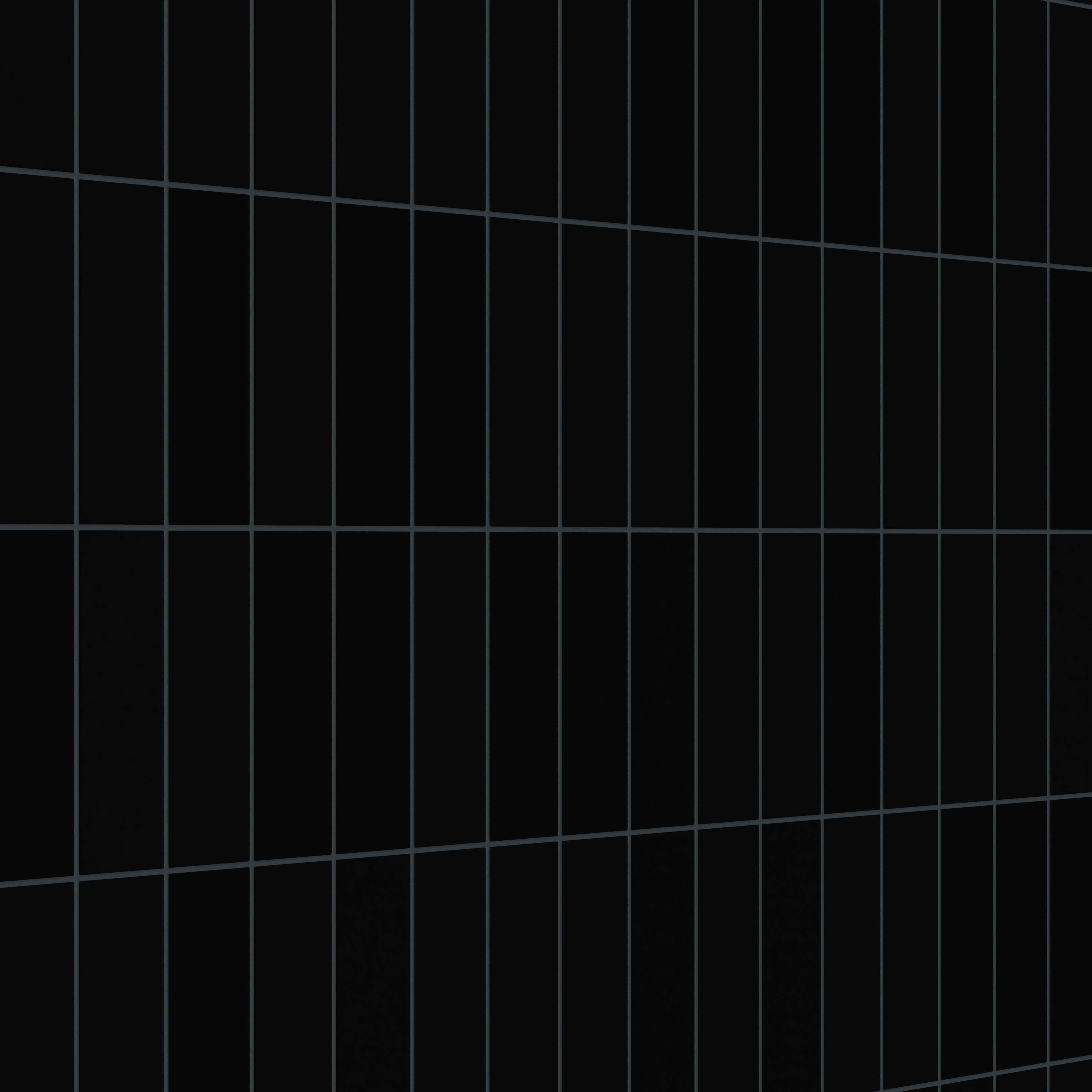 3x9 Natural Press Ceramic Tile in Bone Black Matte