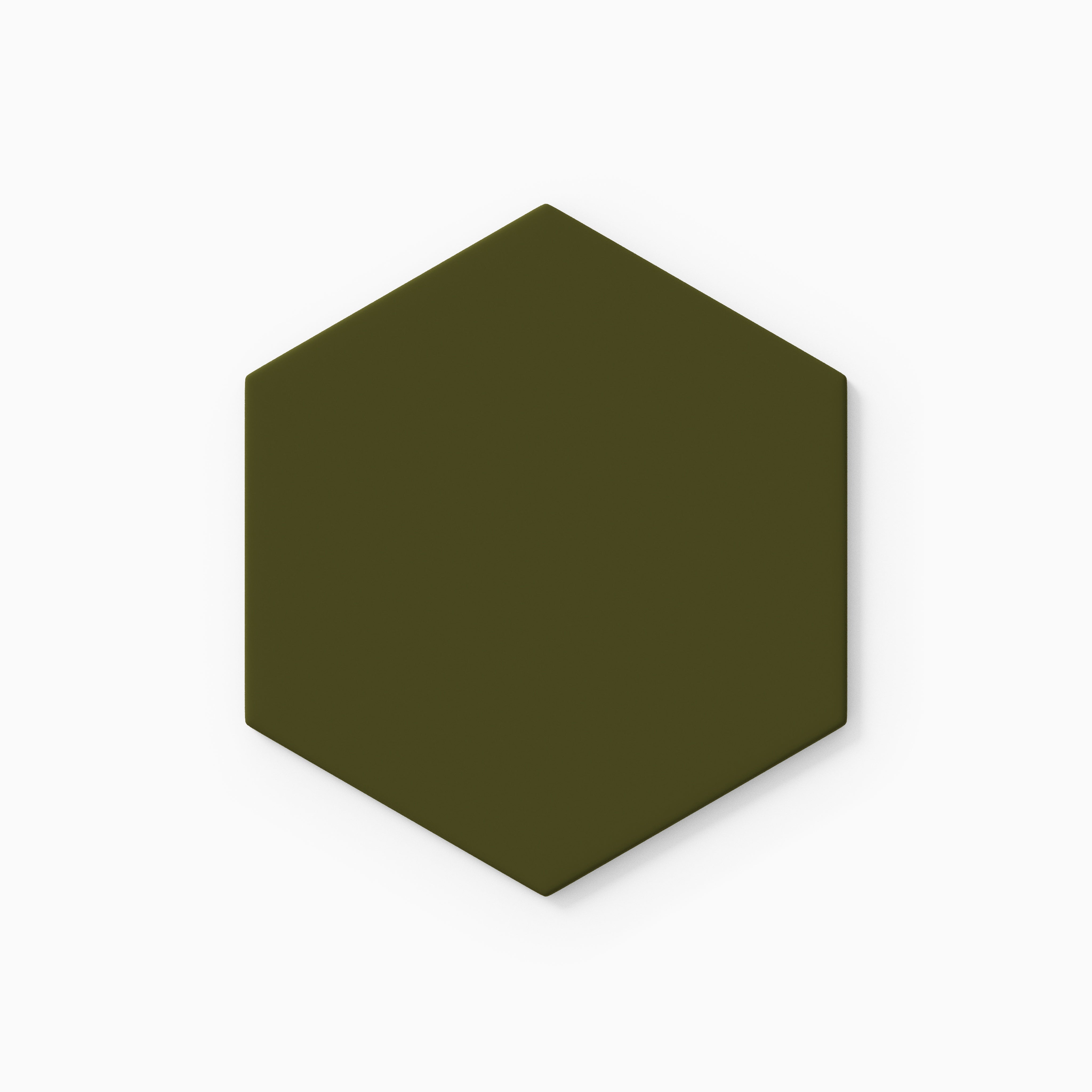 6" Hexagon Original Ceramic Tile in Bonsai Matte