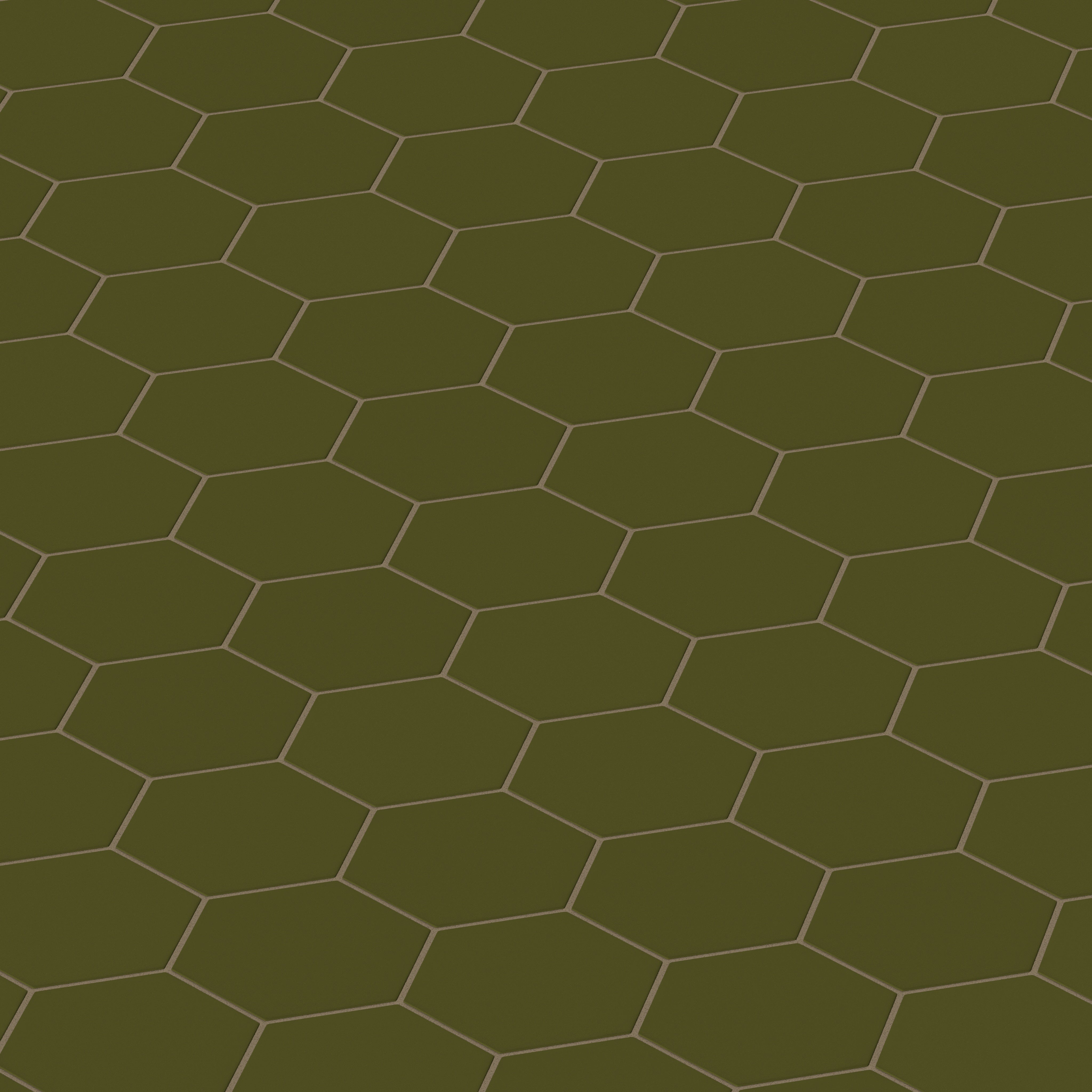 6" Hexagon Original Ceramic Tile in Bonsai Matte