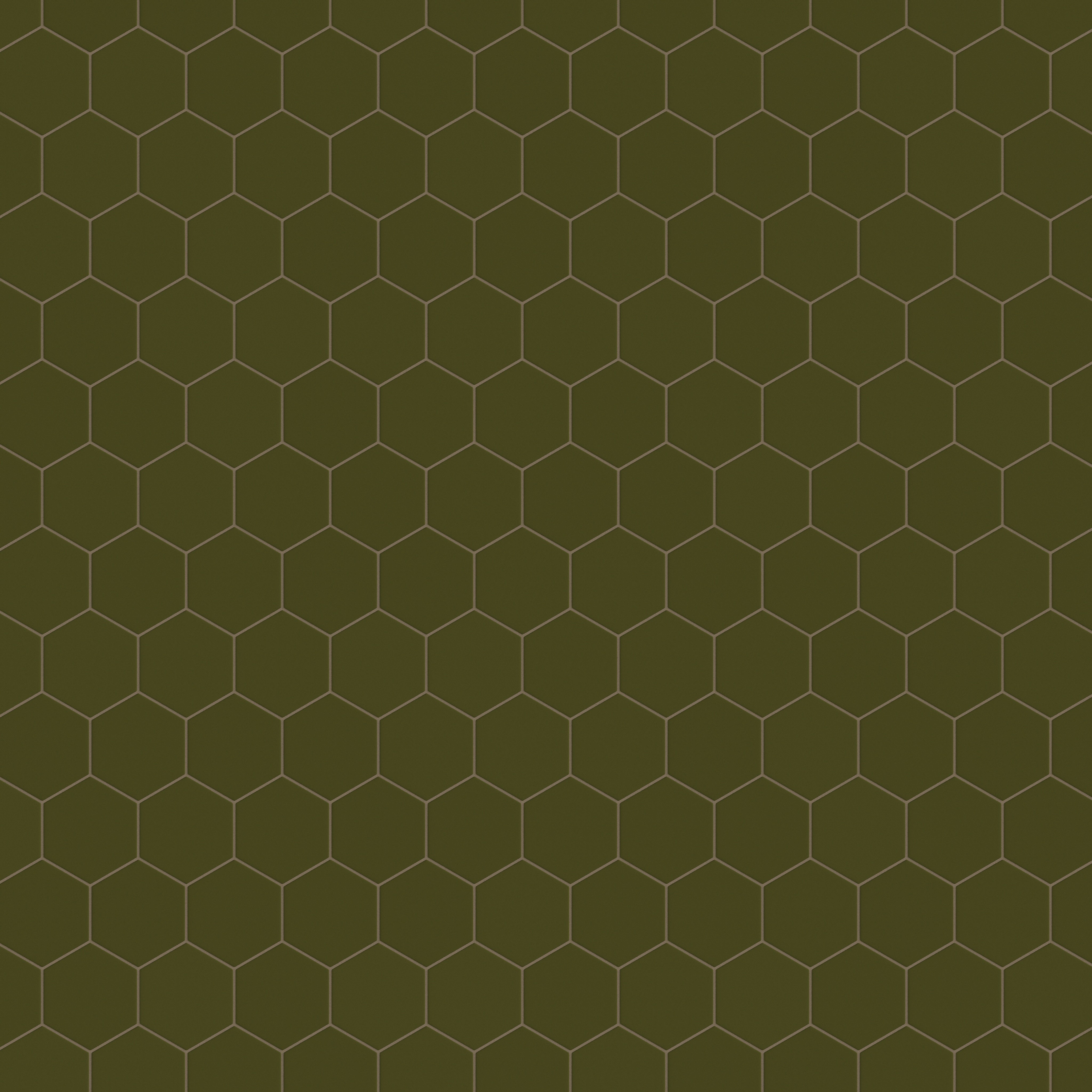 6" Hexagon Original Ceramic Tile in Bonsai Matte