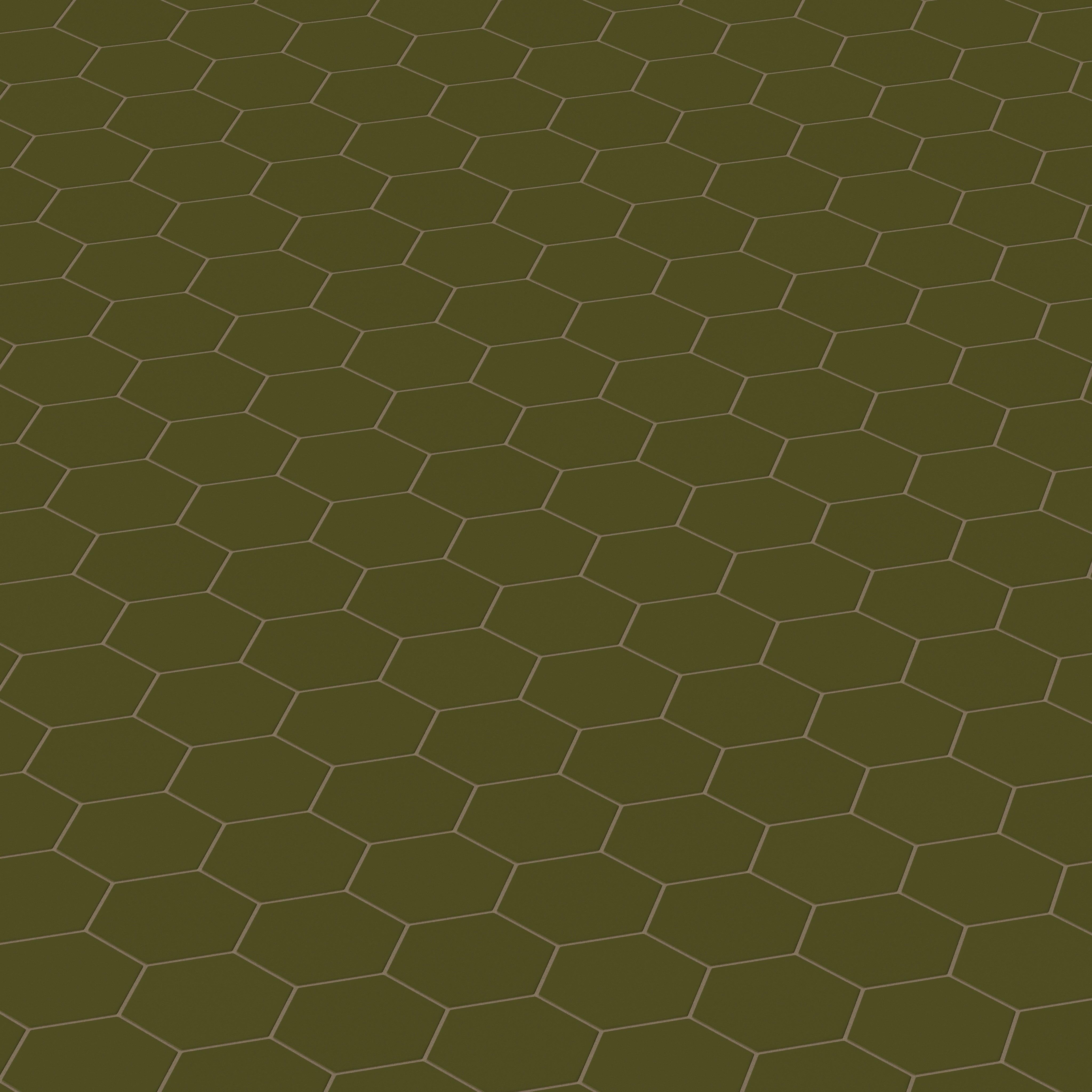 6" Hexagon Original Ceramic Tile in Bonsai Matte