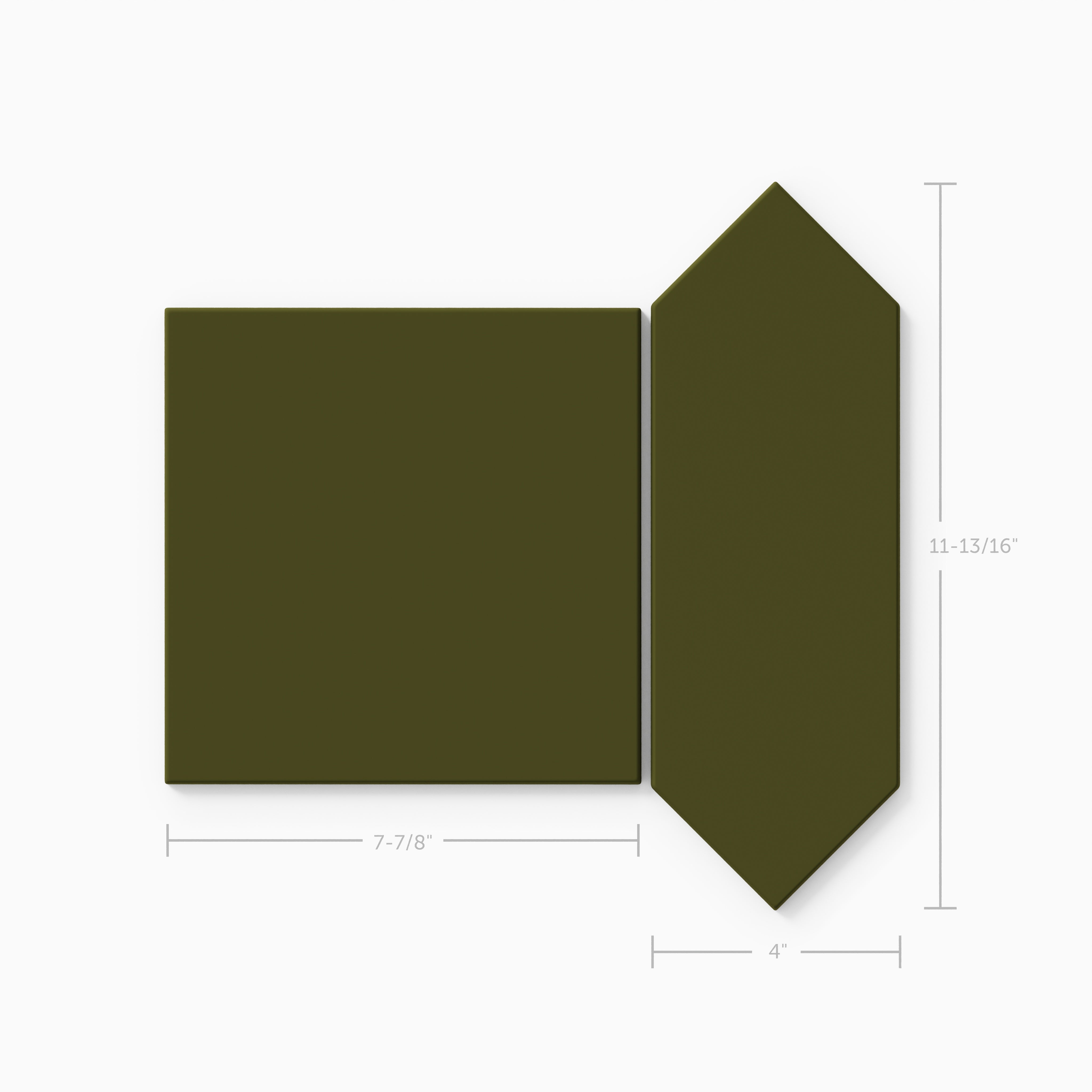 Atrium Original Ceramic Tile in Bonsai Matte