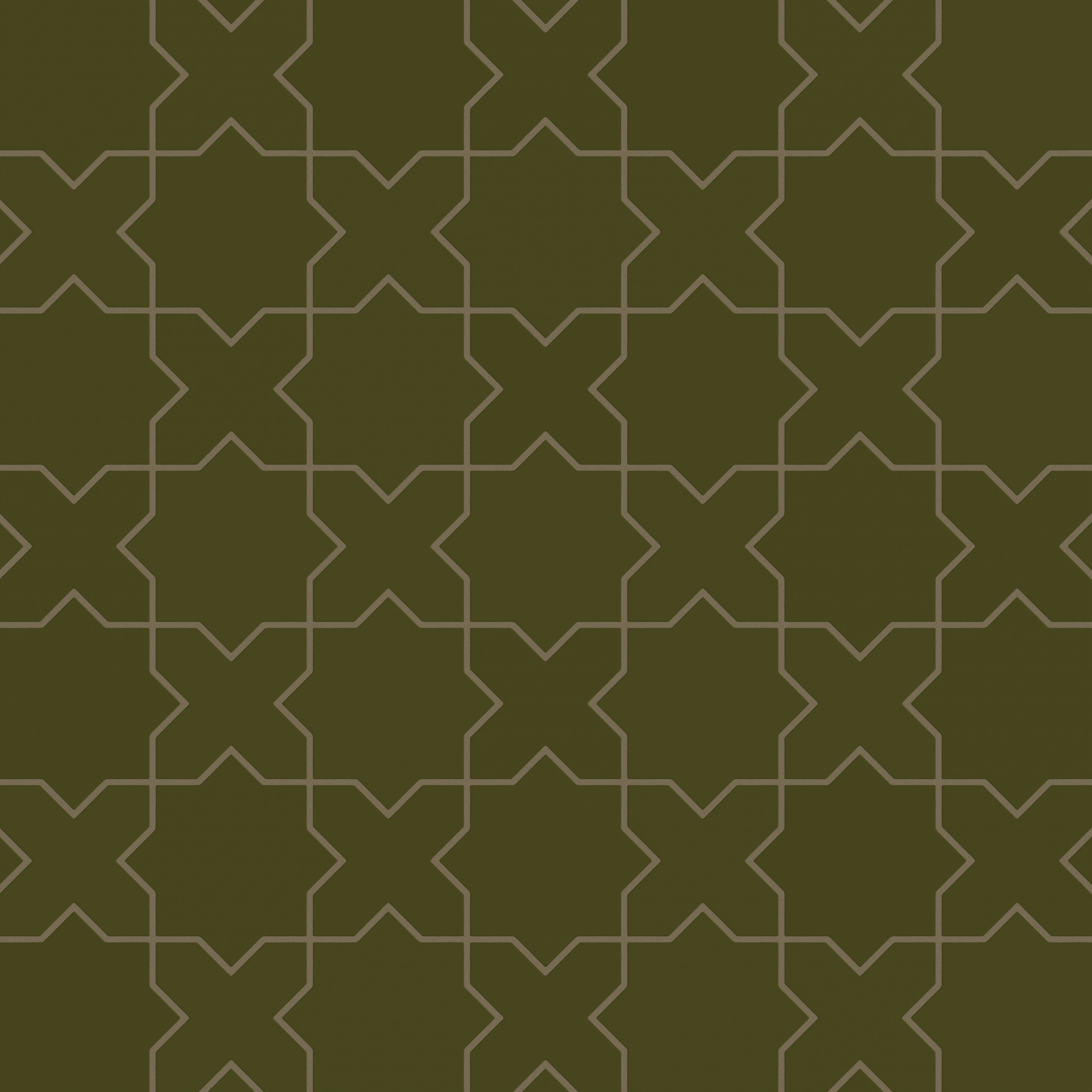 Star & Cross Original Ceramic Tile in Bonsai Matte