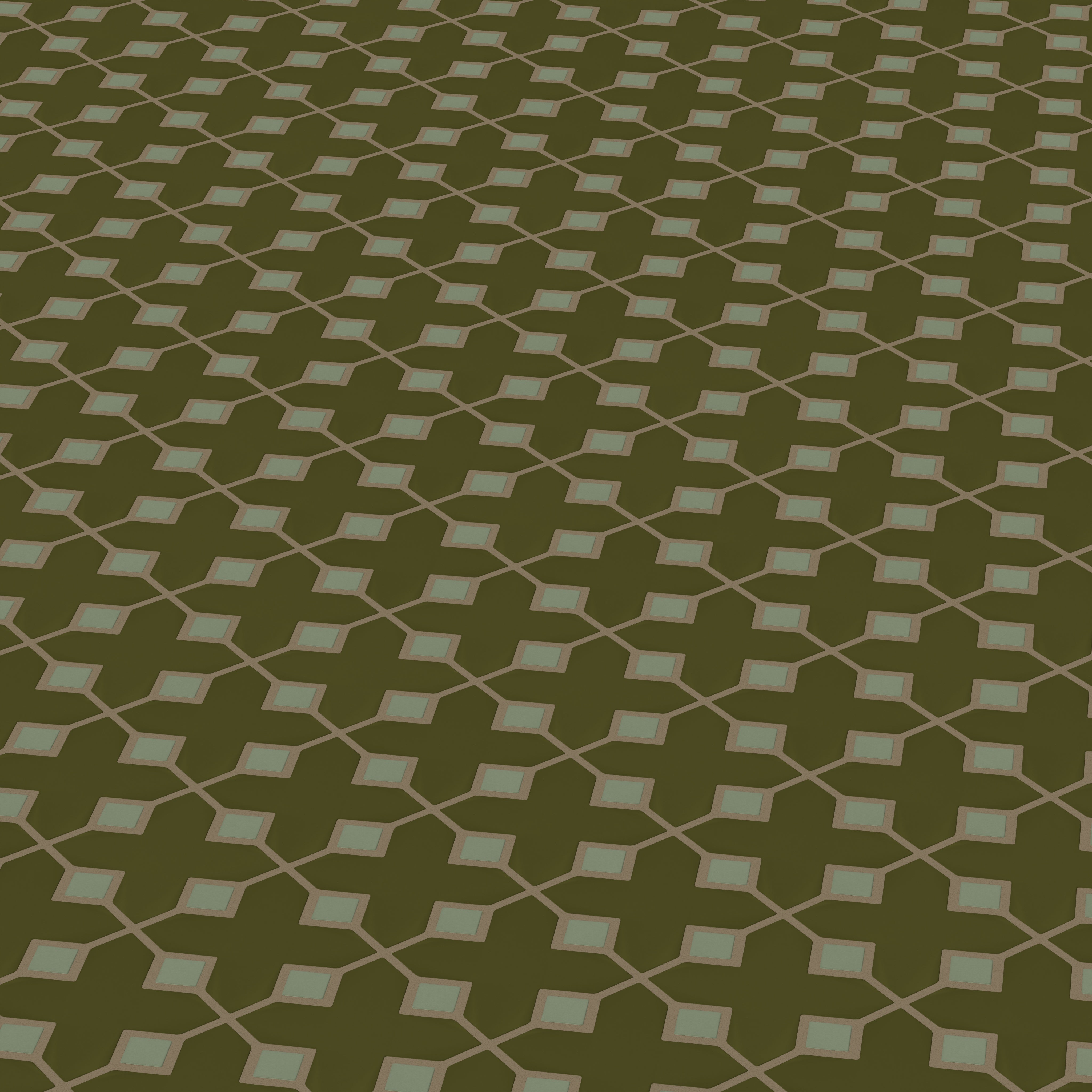Hacienda Sheeted Original Ceramic Tile in Bonsai Matte & Peabody Matte