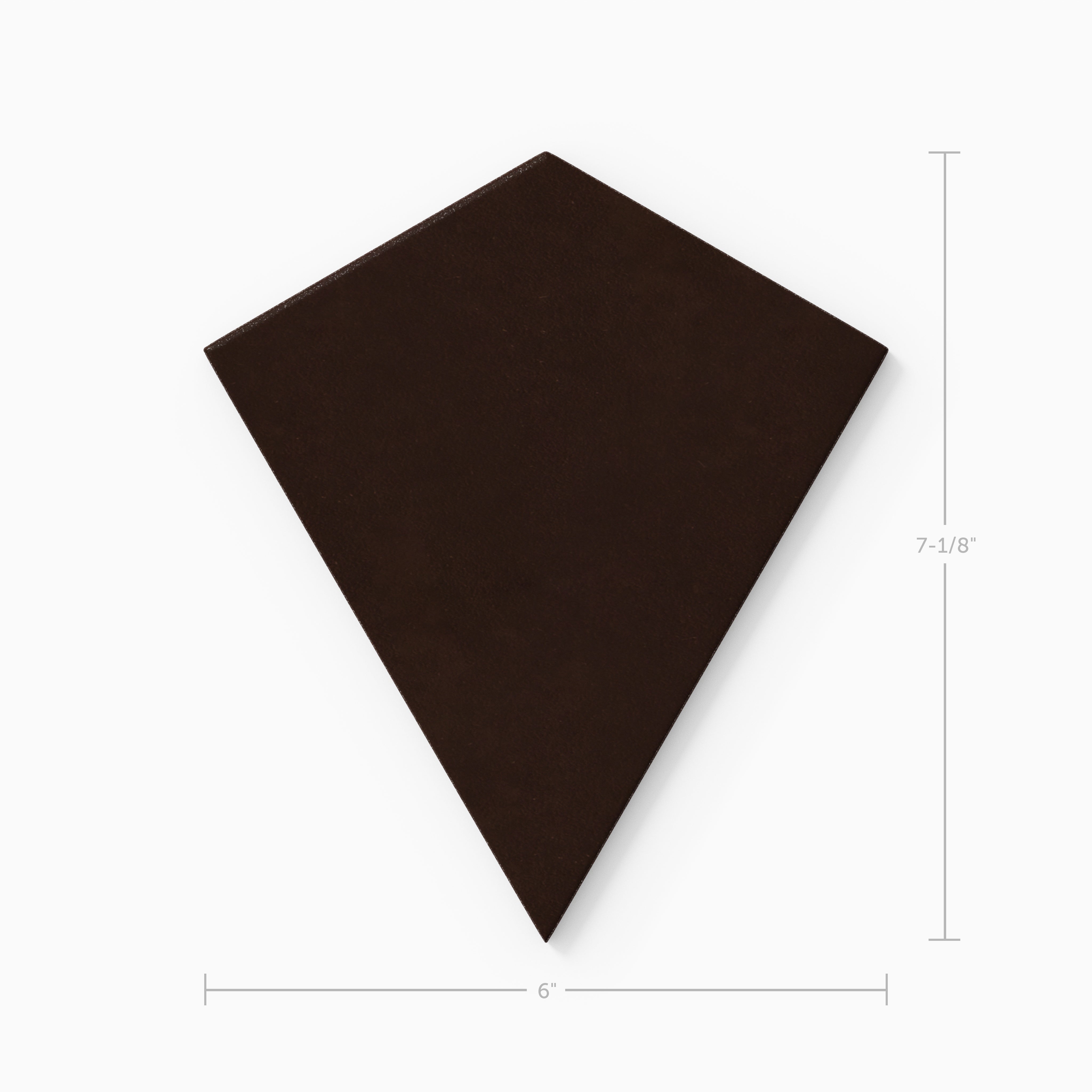 Hexite Original Ceramic Tile in Burnt Umber