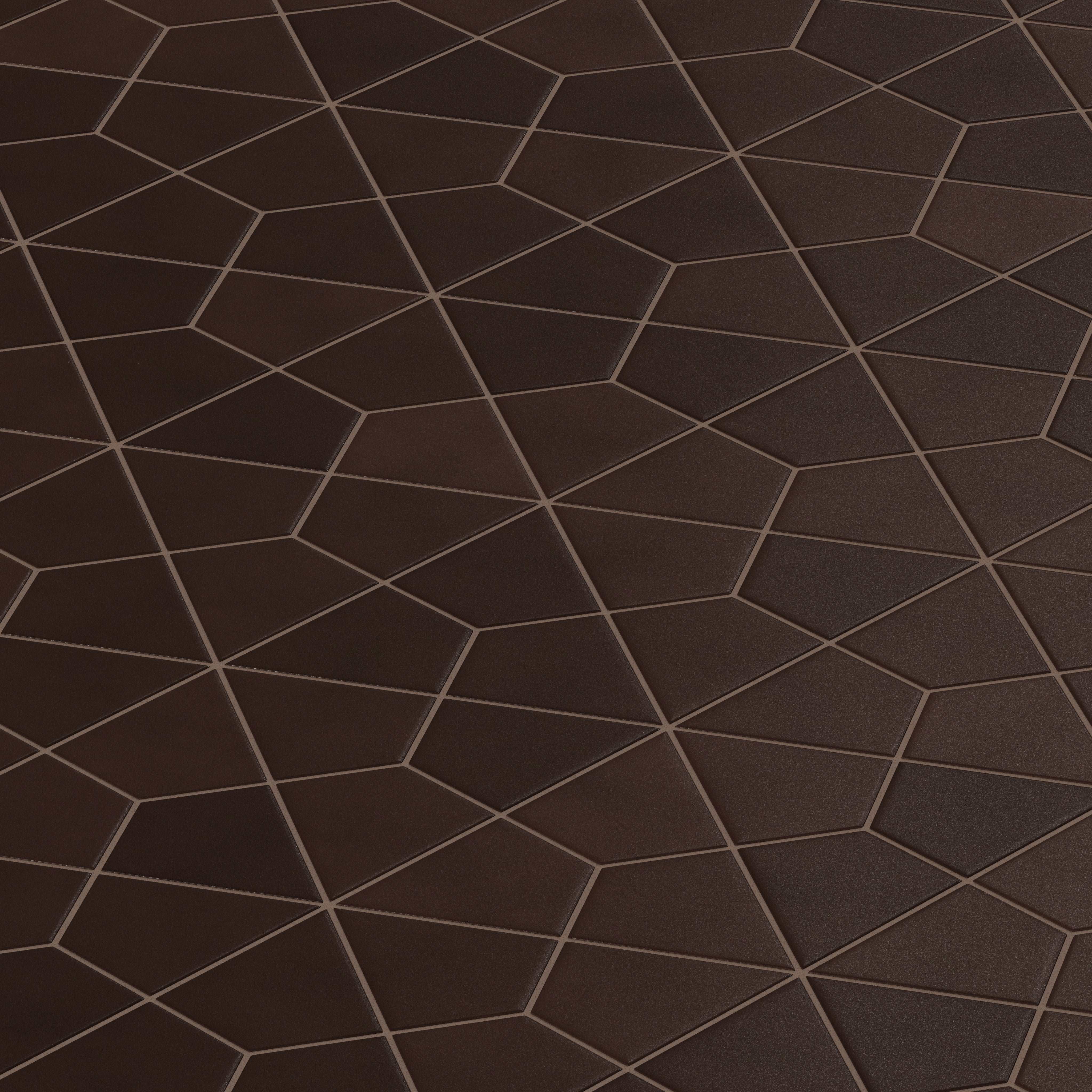 Hexite Original Ceramic Tile in Burnt Umber