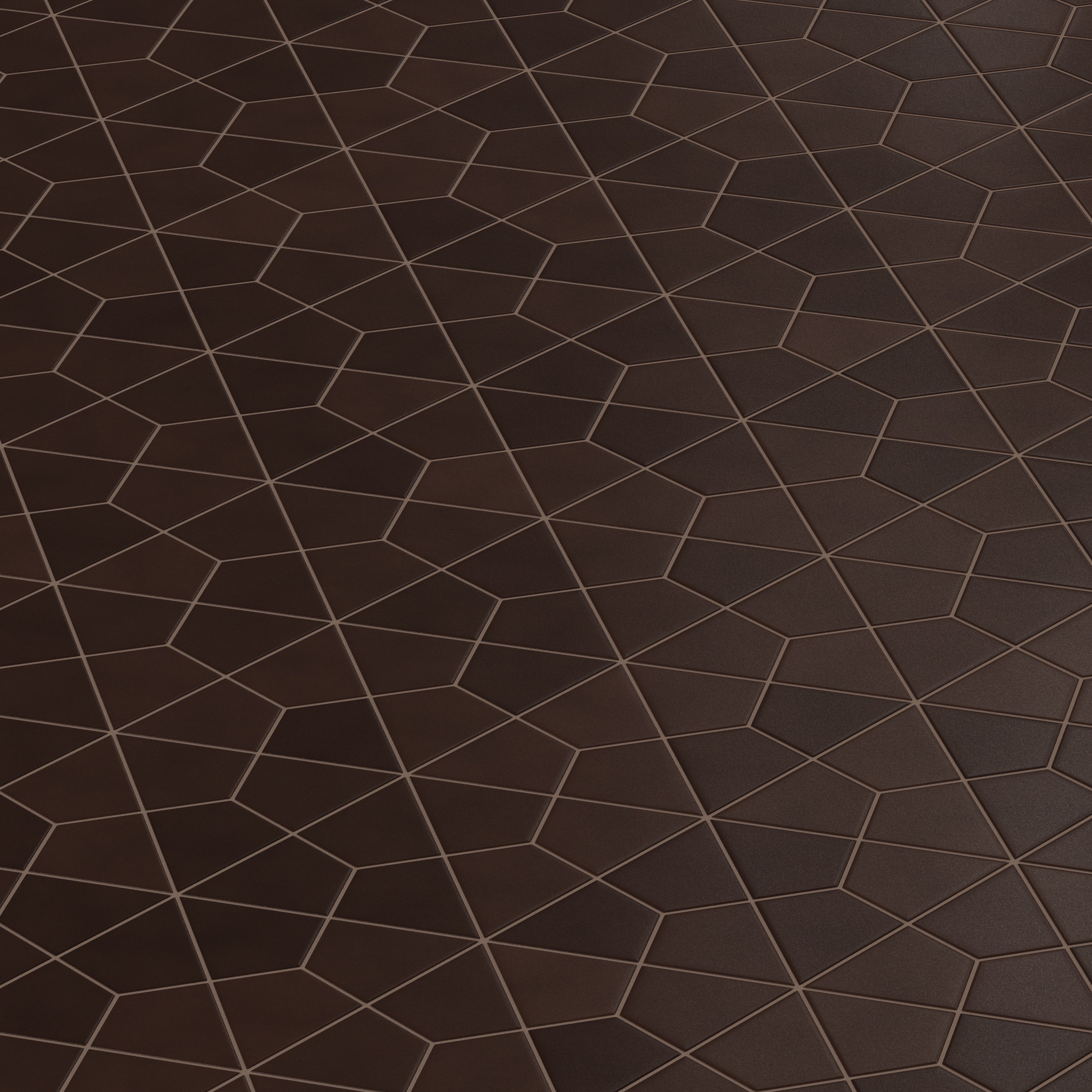 Hexite Original Ceramic Tile in Burnt Umber