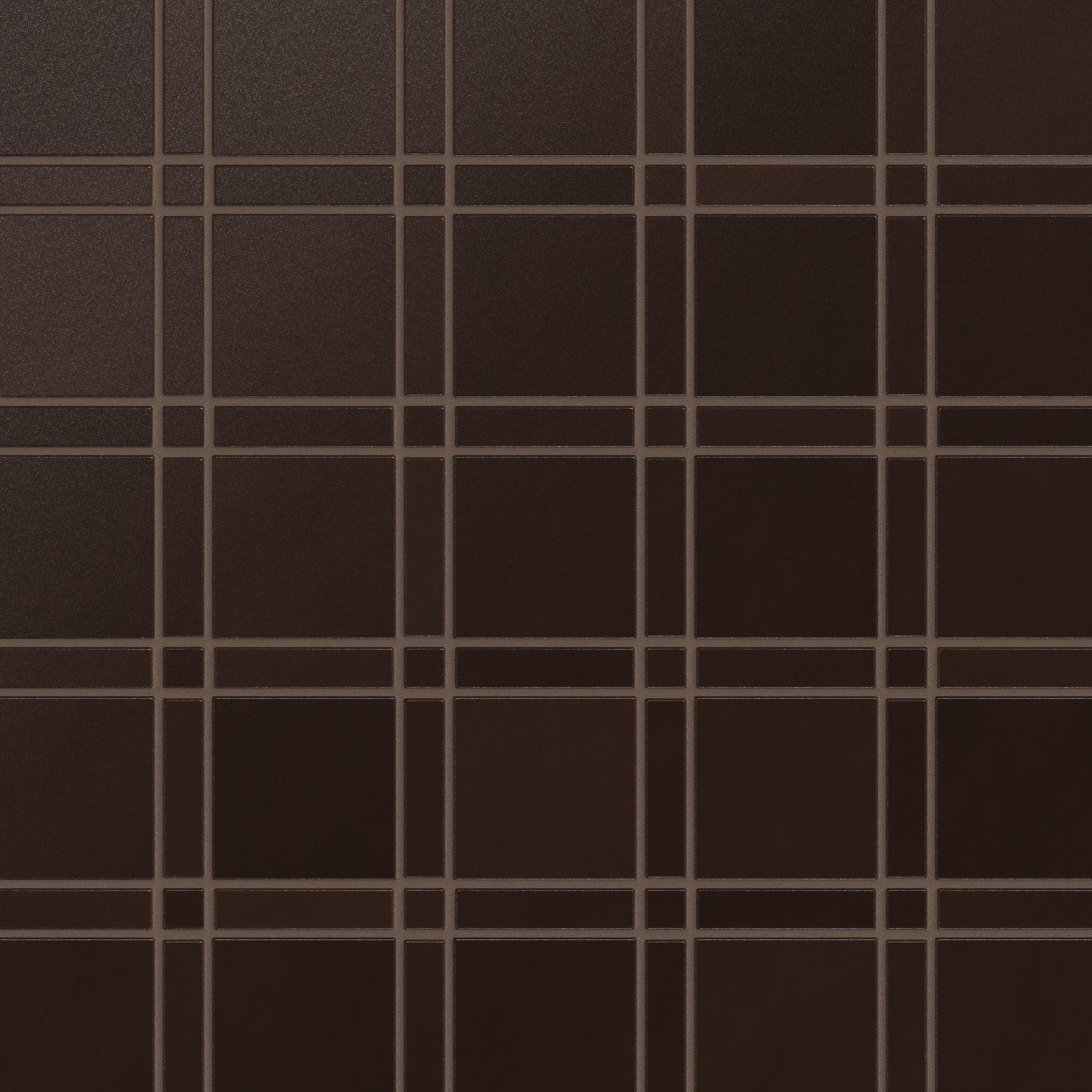 Lattice Sheeted Original Ceramic Tile in Burnt Umber