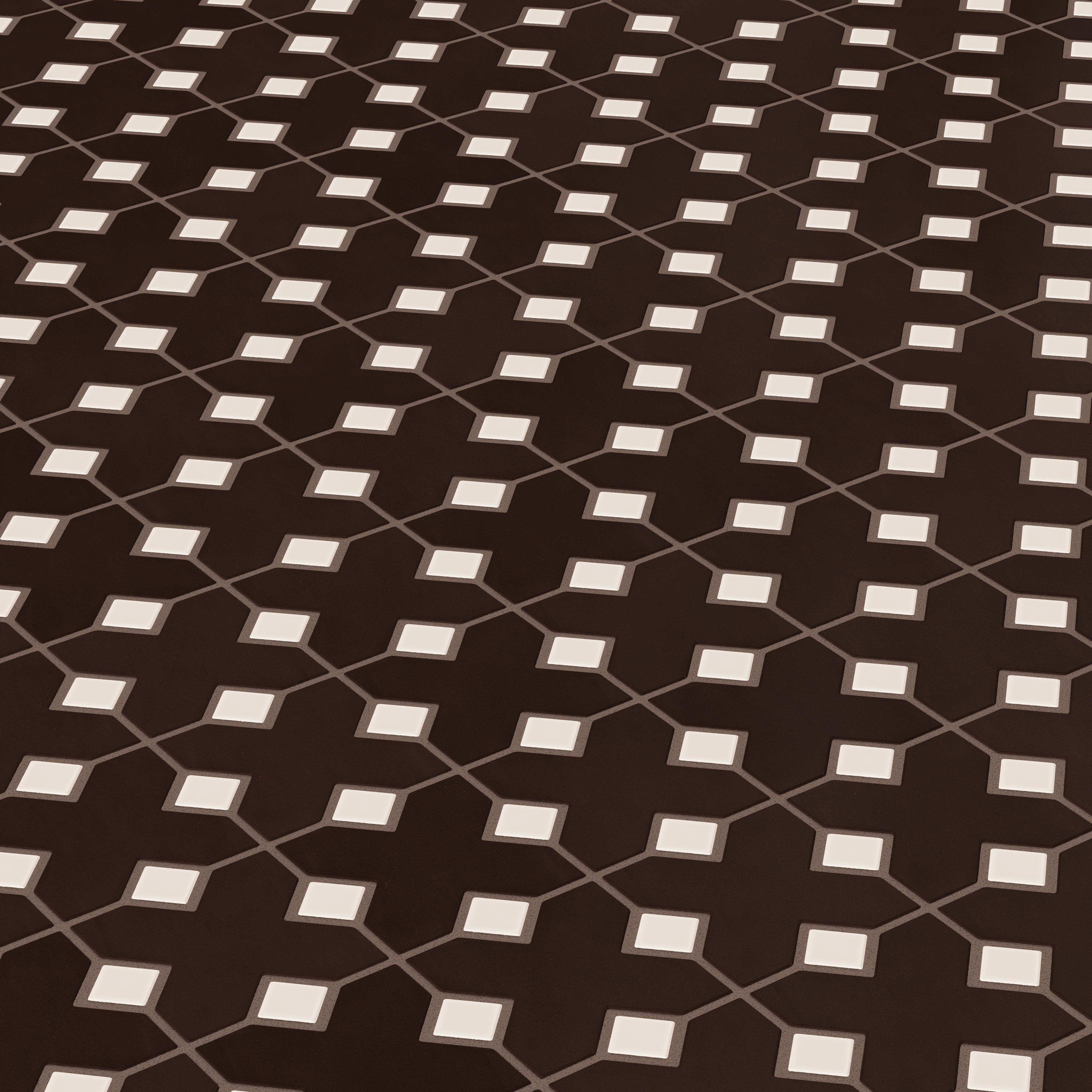 Hacienda Sheeted Original Ceramic Tile in Burnt Umber & Sand Dune Matte