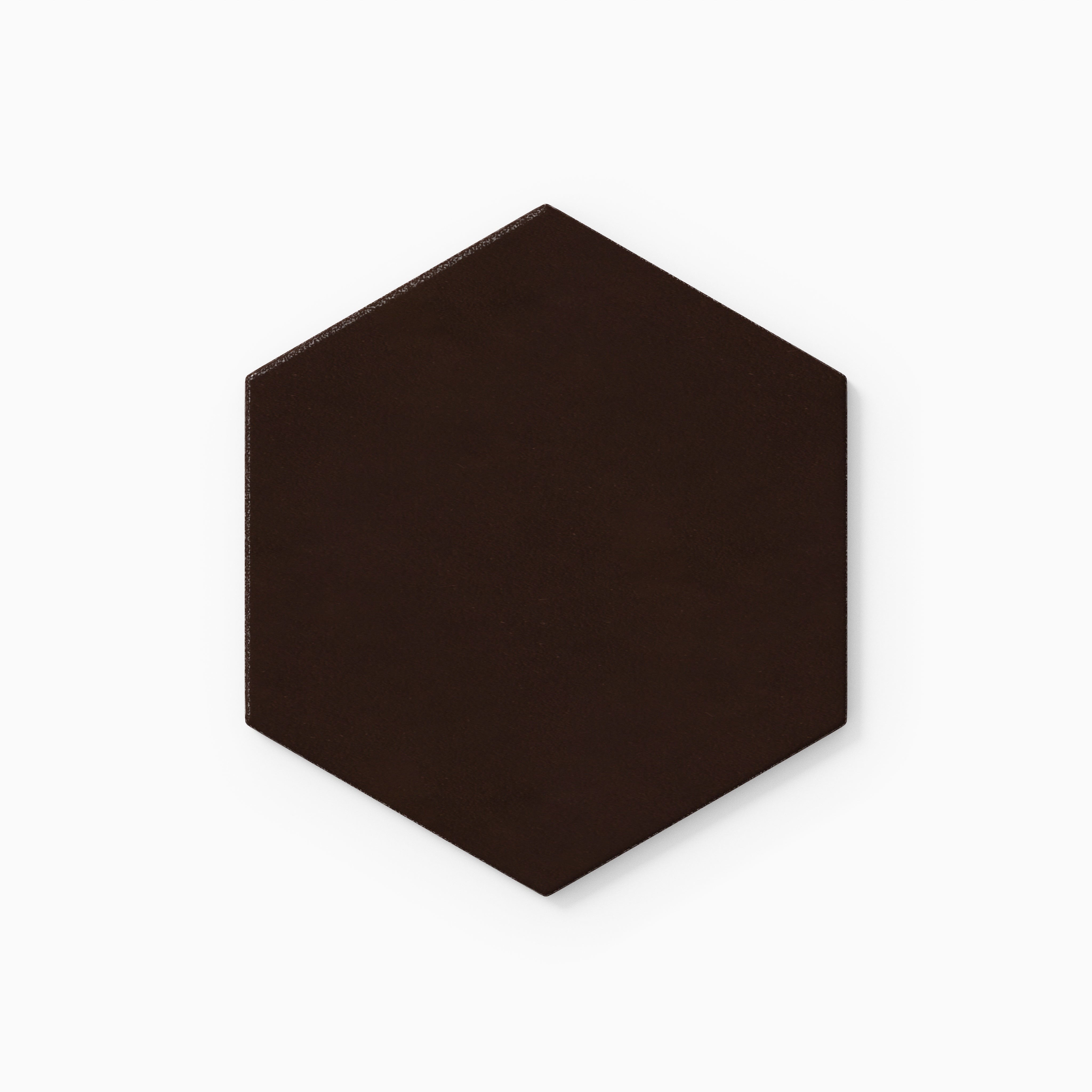 6" Hexagon Original Ceramic Tile in Burnt Umber