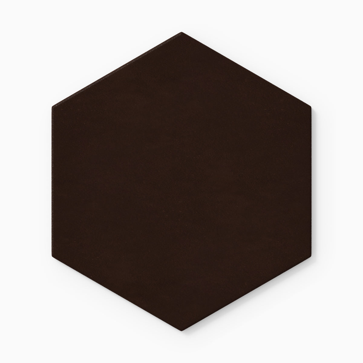 8" Hexagon Original Ceramic Tile in Burnt Umber