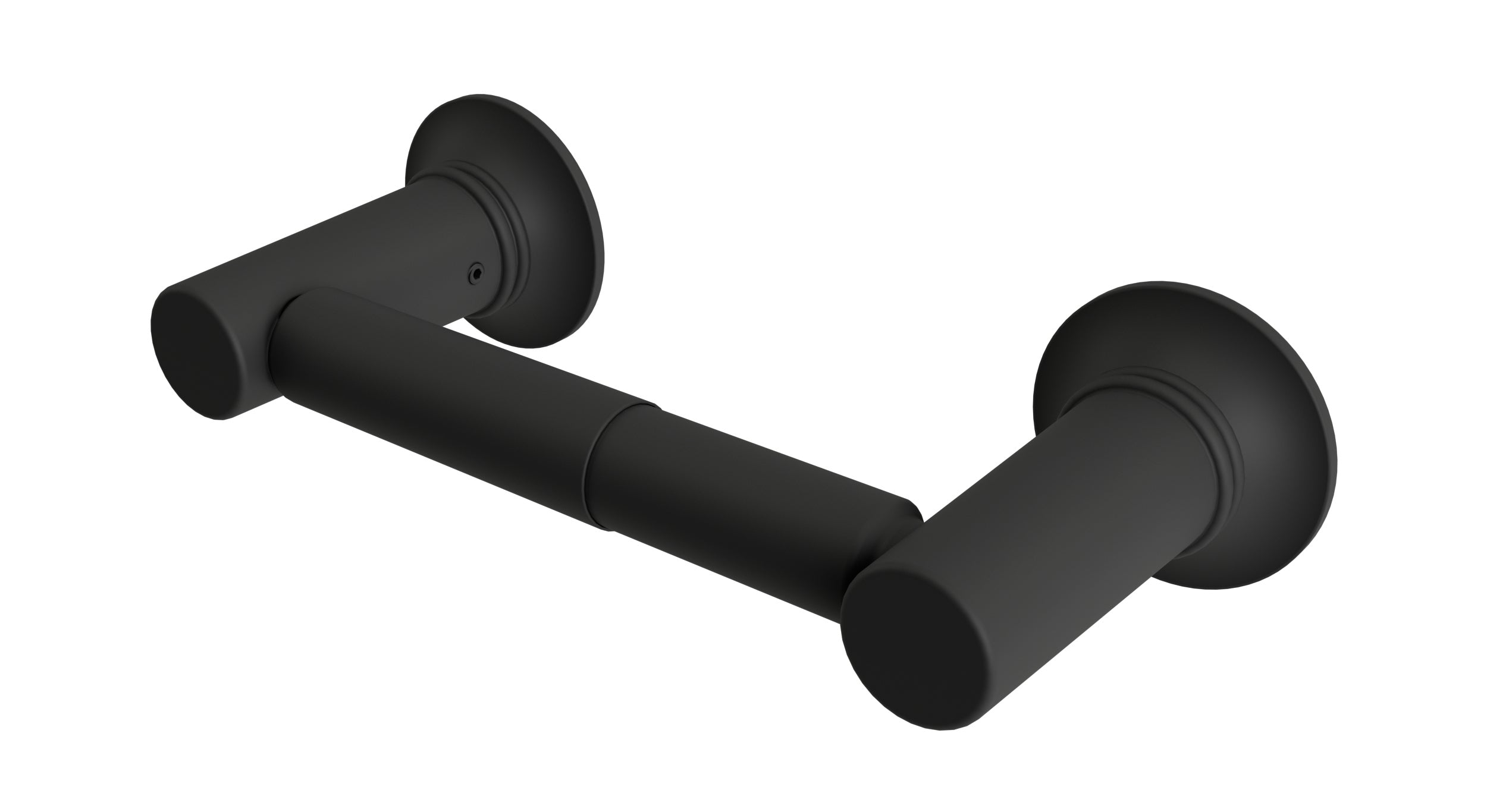 Emerson Double Post Paper Holder in Matte Black