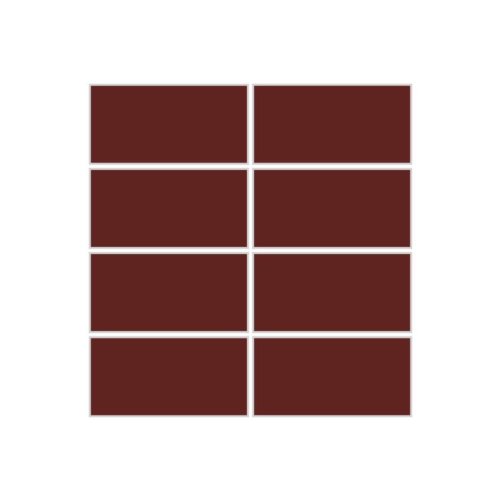 theo carre ヴィンテージ 2x4 Straight Set Sheeted Original Ceramic Mosaic Tile in Vintage