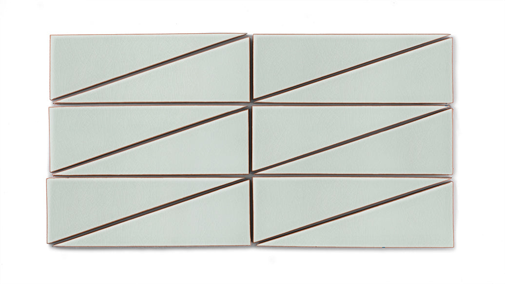 Right Scalene Triangle Original Ceramic Tile in Salton Sea Gloss