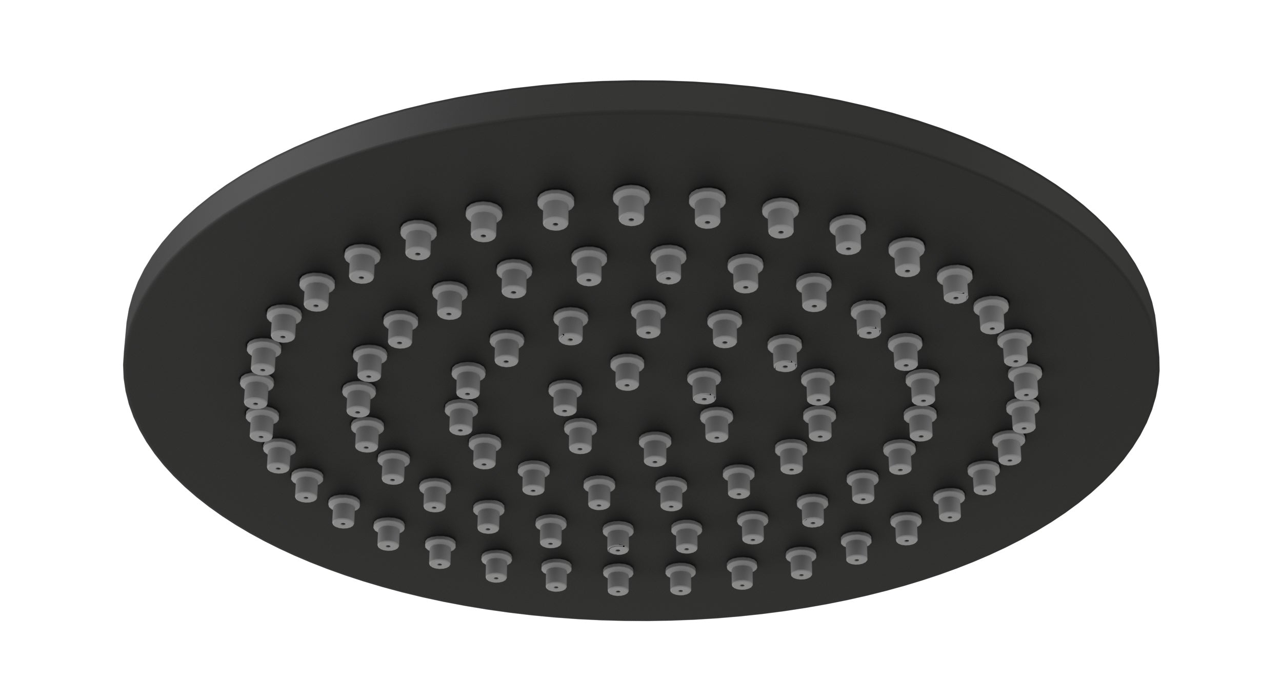 Shower 6" Flat Shower Head in Matte Black