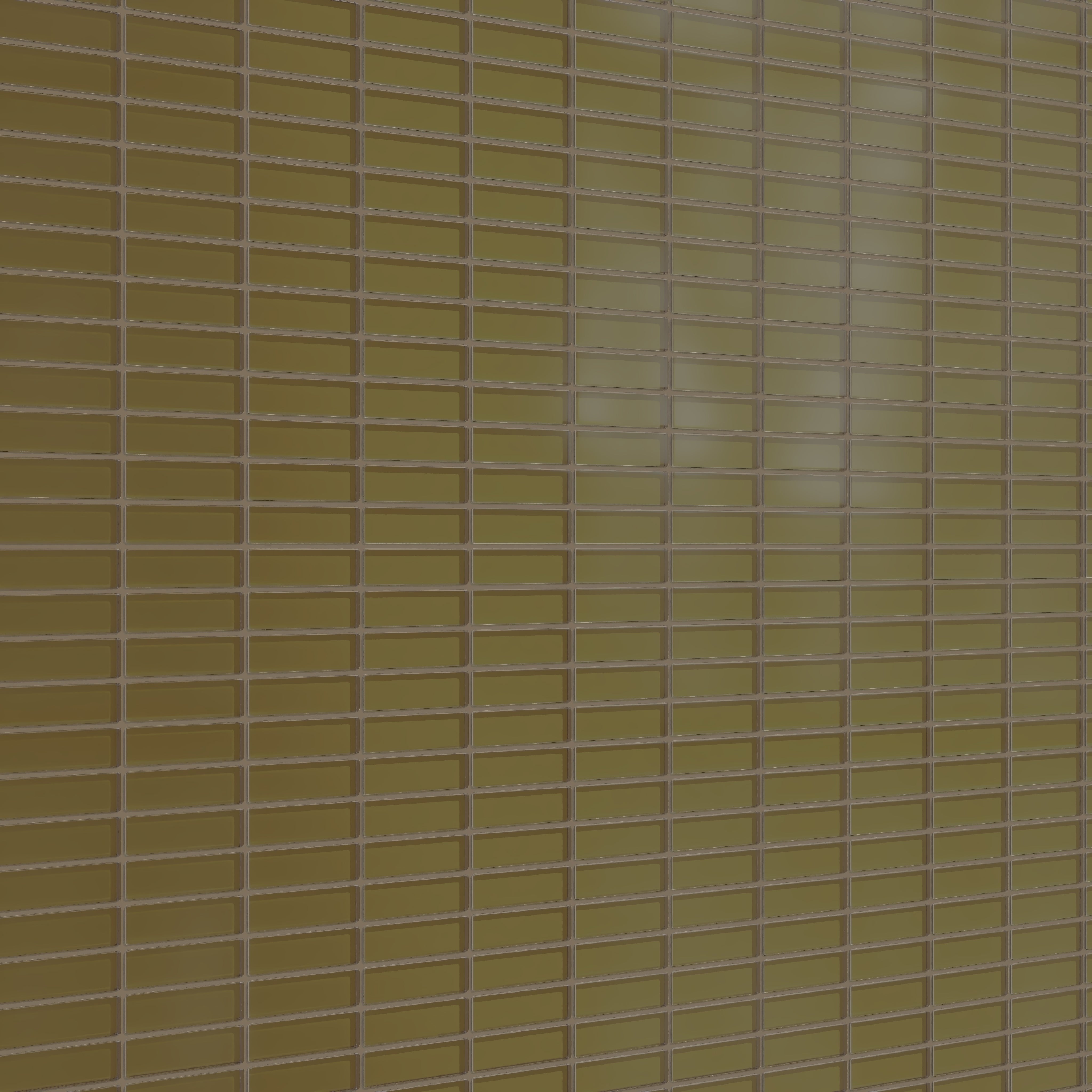 1x4 Straight Set Sheeted Glass Mosaic Tile in Merlin Matte
