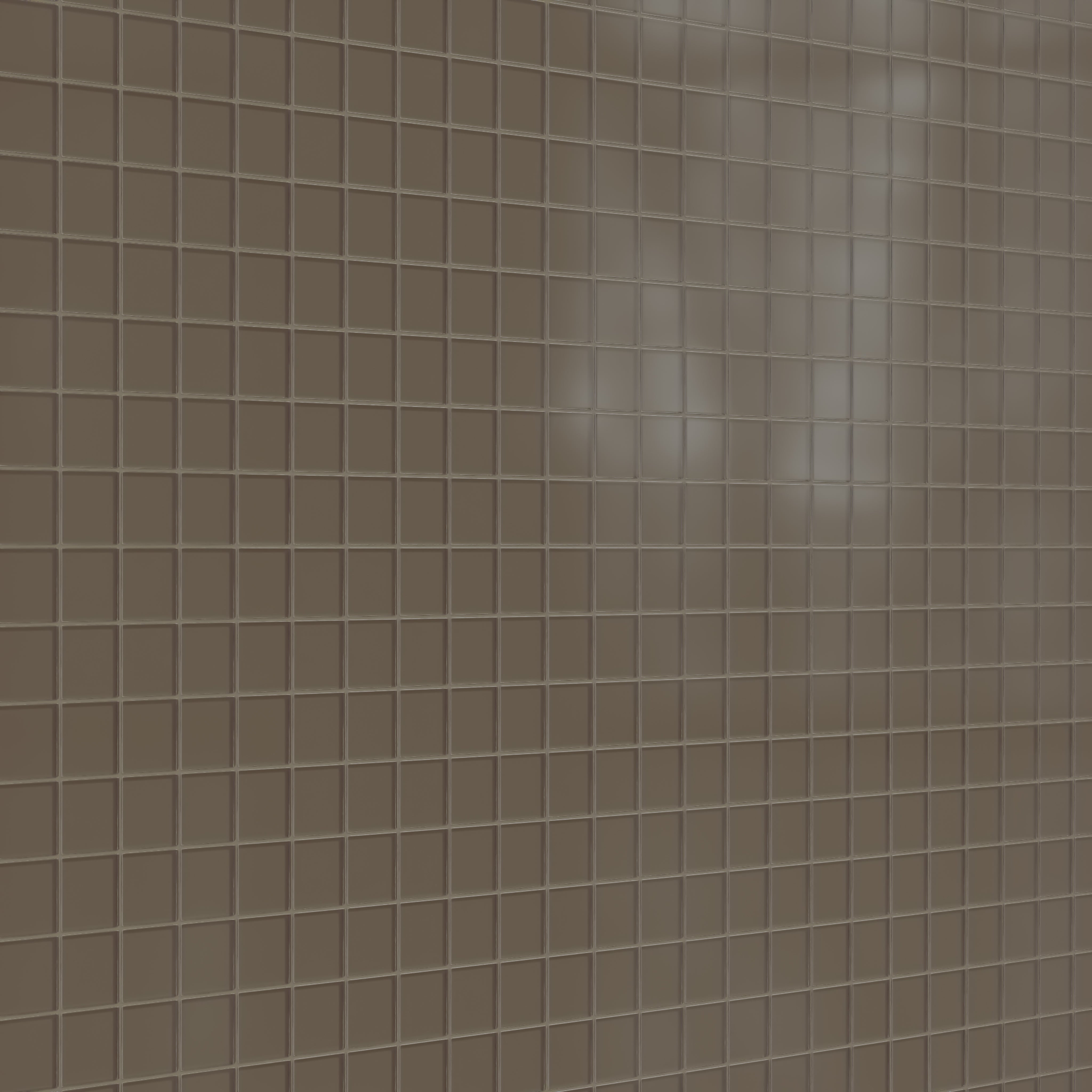 3x3 Straight Set Sheeted Glass Mosaic Tile in Albatross Matte