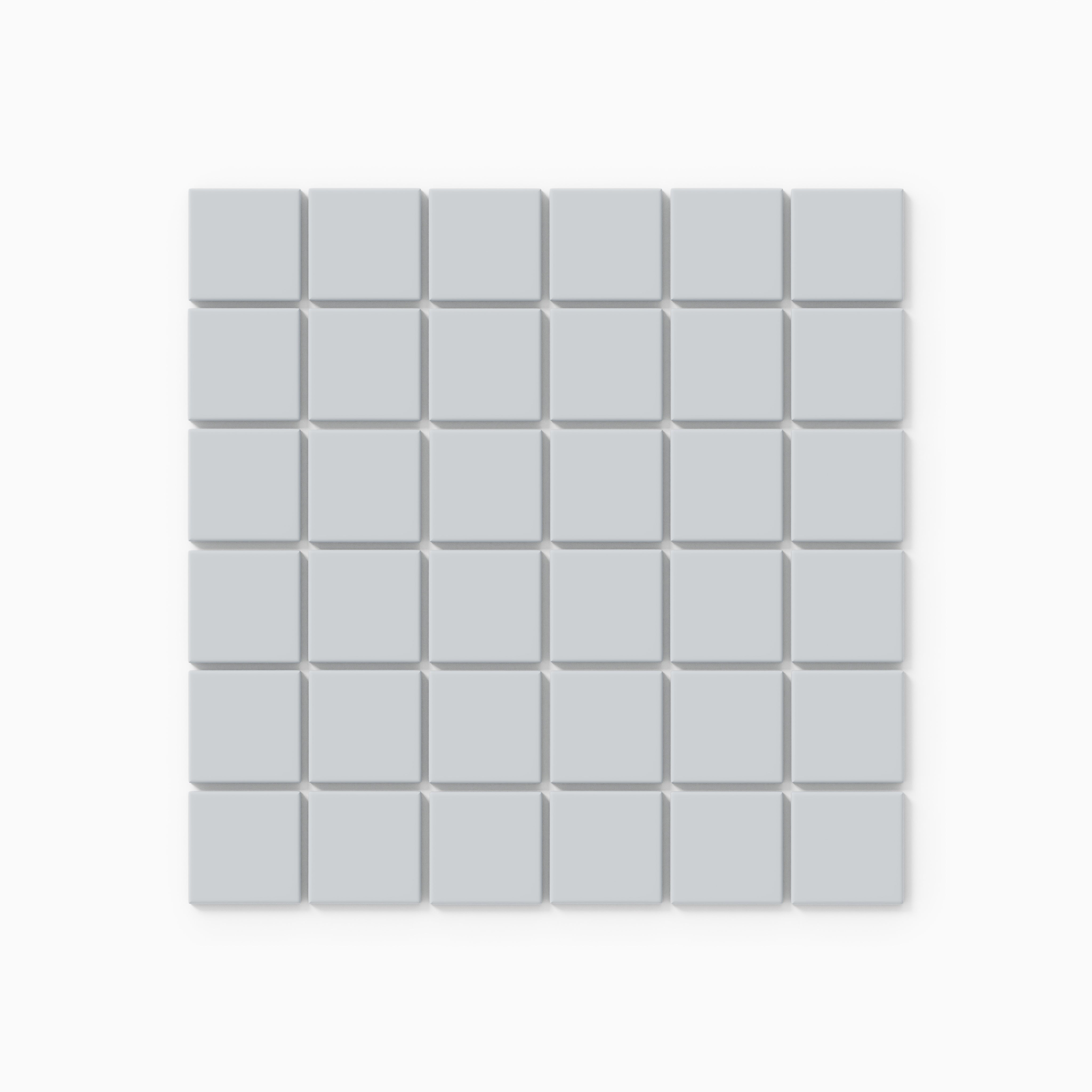 2x2 Straight Set Sheeted Natural Press Ceramic Mosaic Tile in Alberta Blue Matte