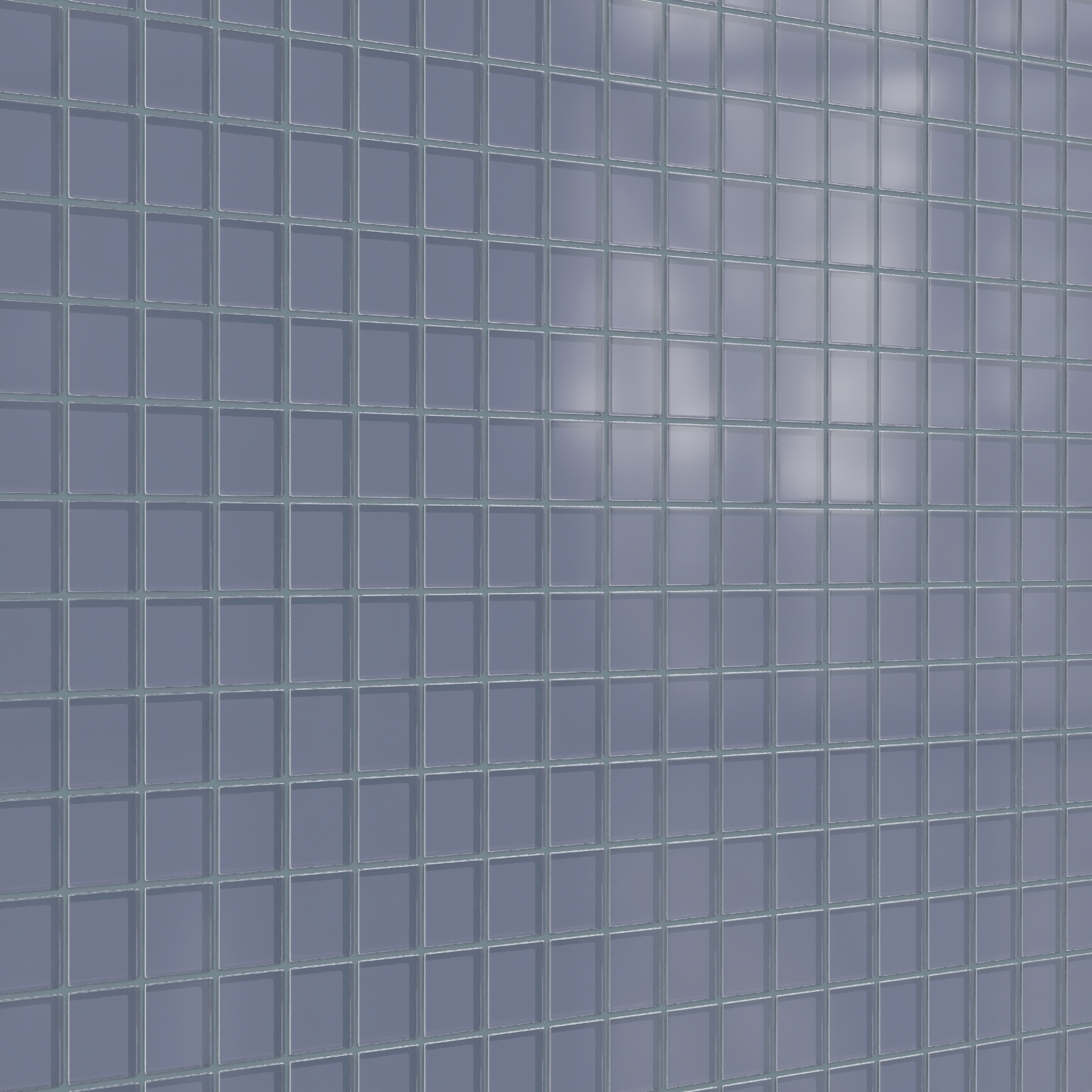 2x2 Straight Set Sheeted Glass Mosaic Tile in Nuthatch Matte