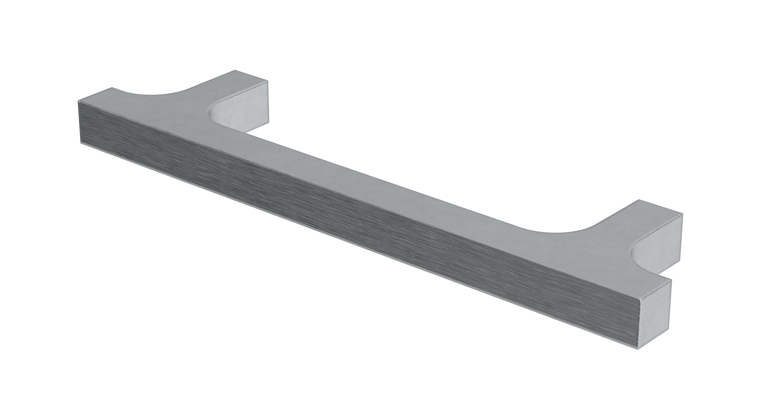 Flatiron Square Cabinet Pull 4" in Satin Chrome