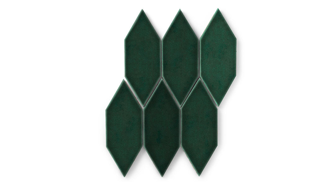 Picket Original Ceramic Tile in Evergreen Gloss