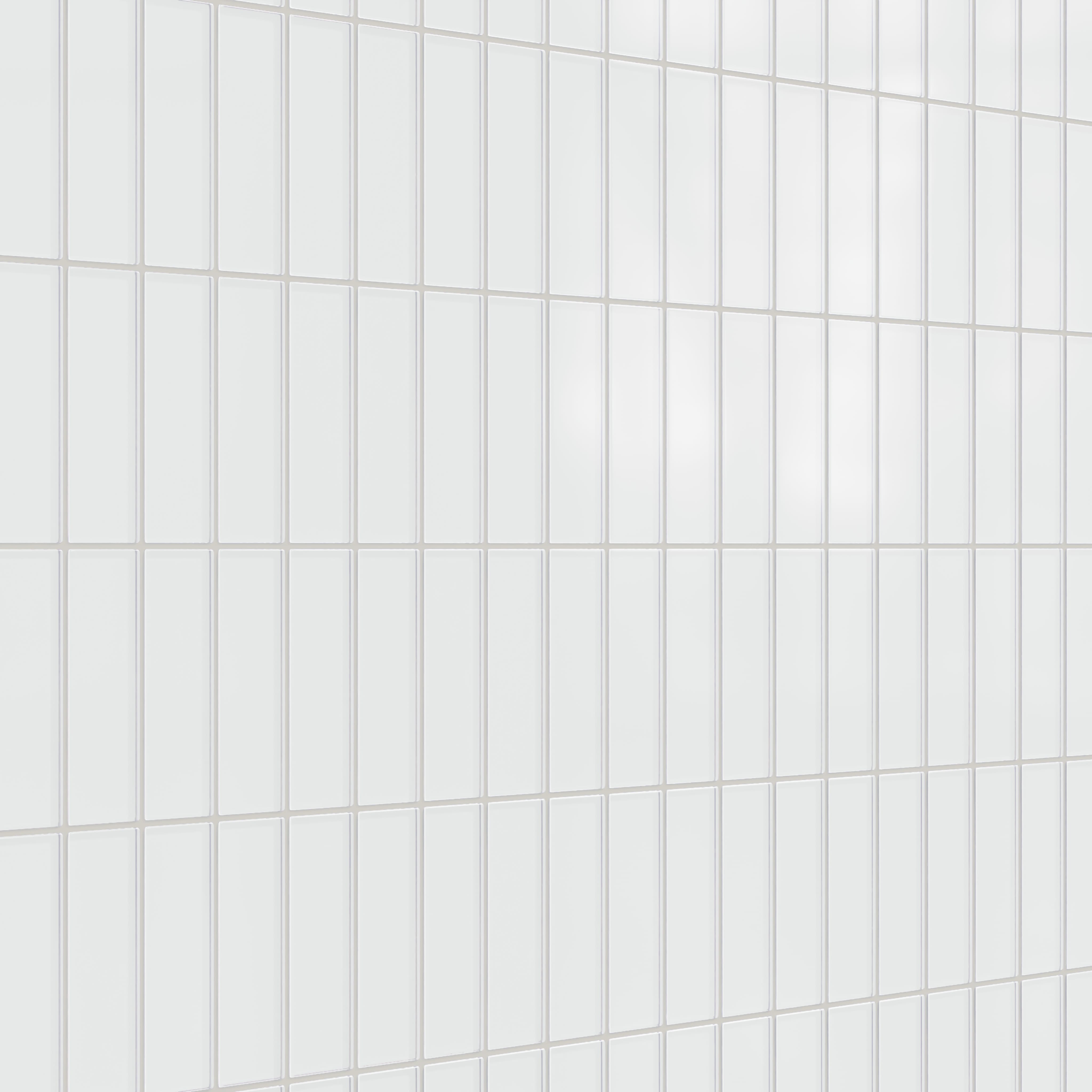 Quick Ship 2x6 Glass Tile in Egret Matte