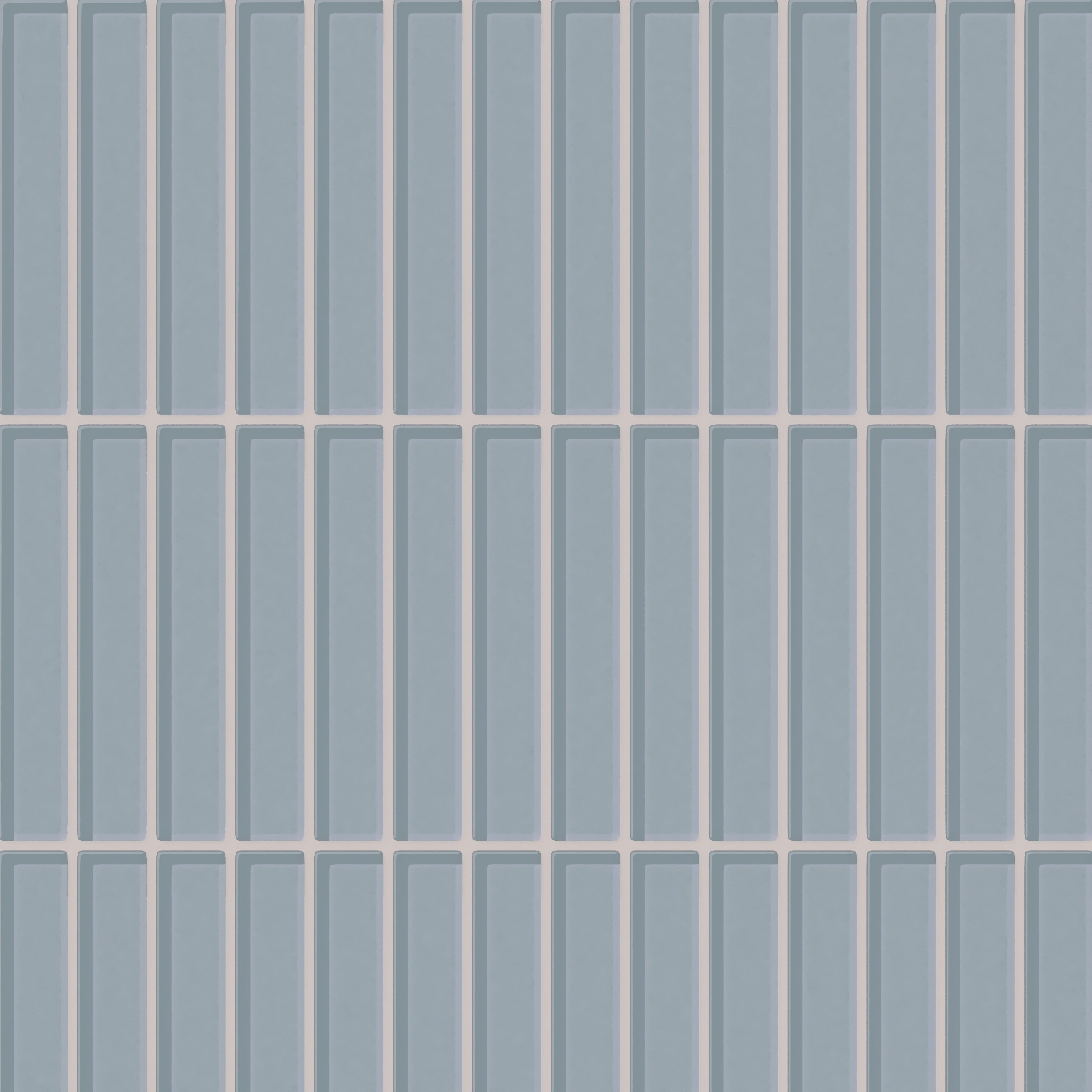 1x6 Straight Set Sheeted Glass Mosaic Tile in Pinyon Jay Gloss