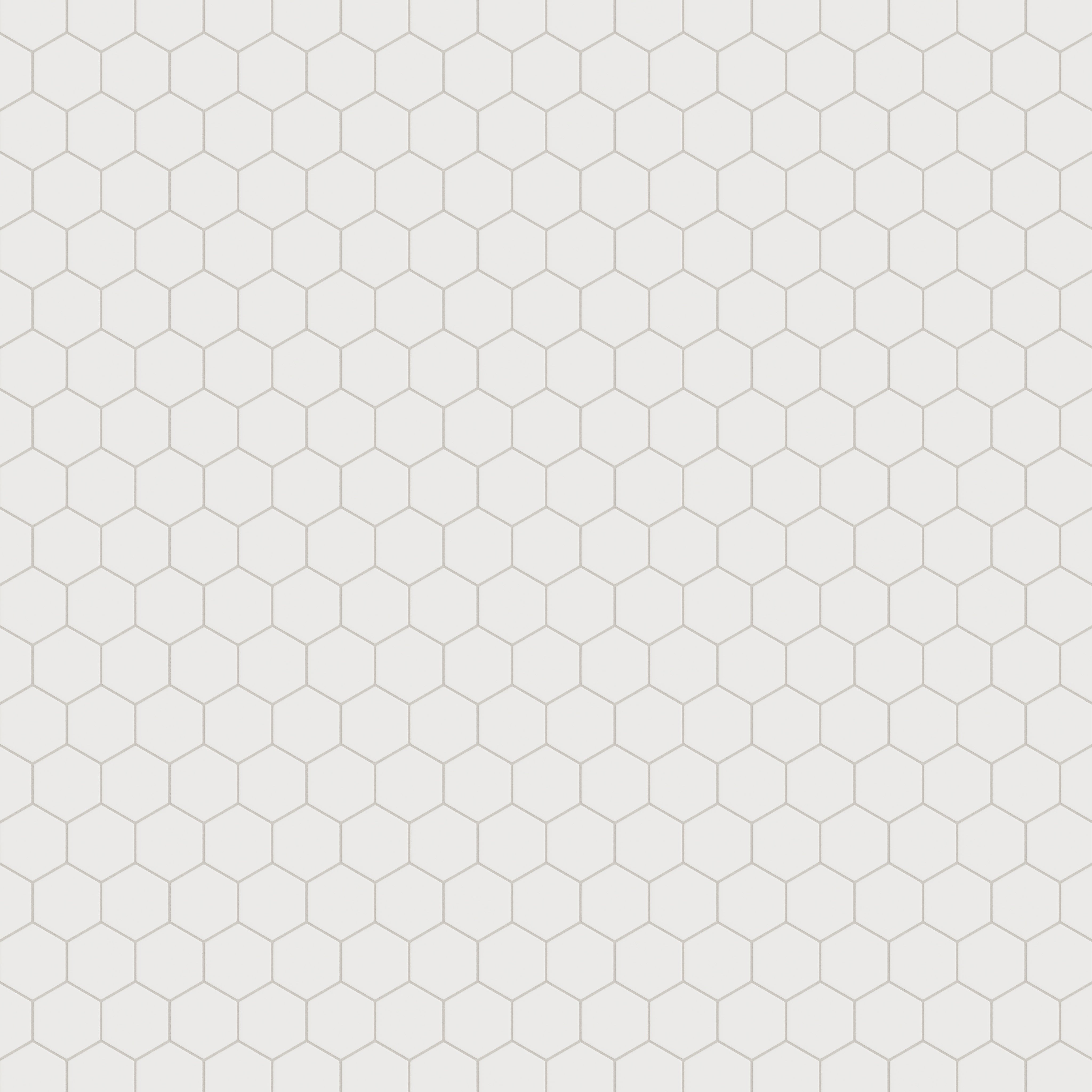 4" Hexagon Original Ceramic Tile in Frost Matte