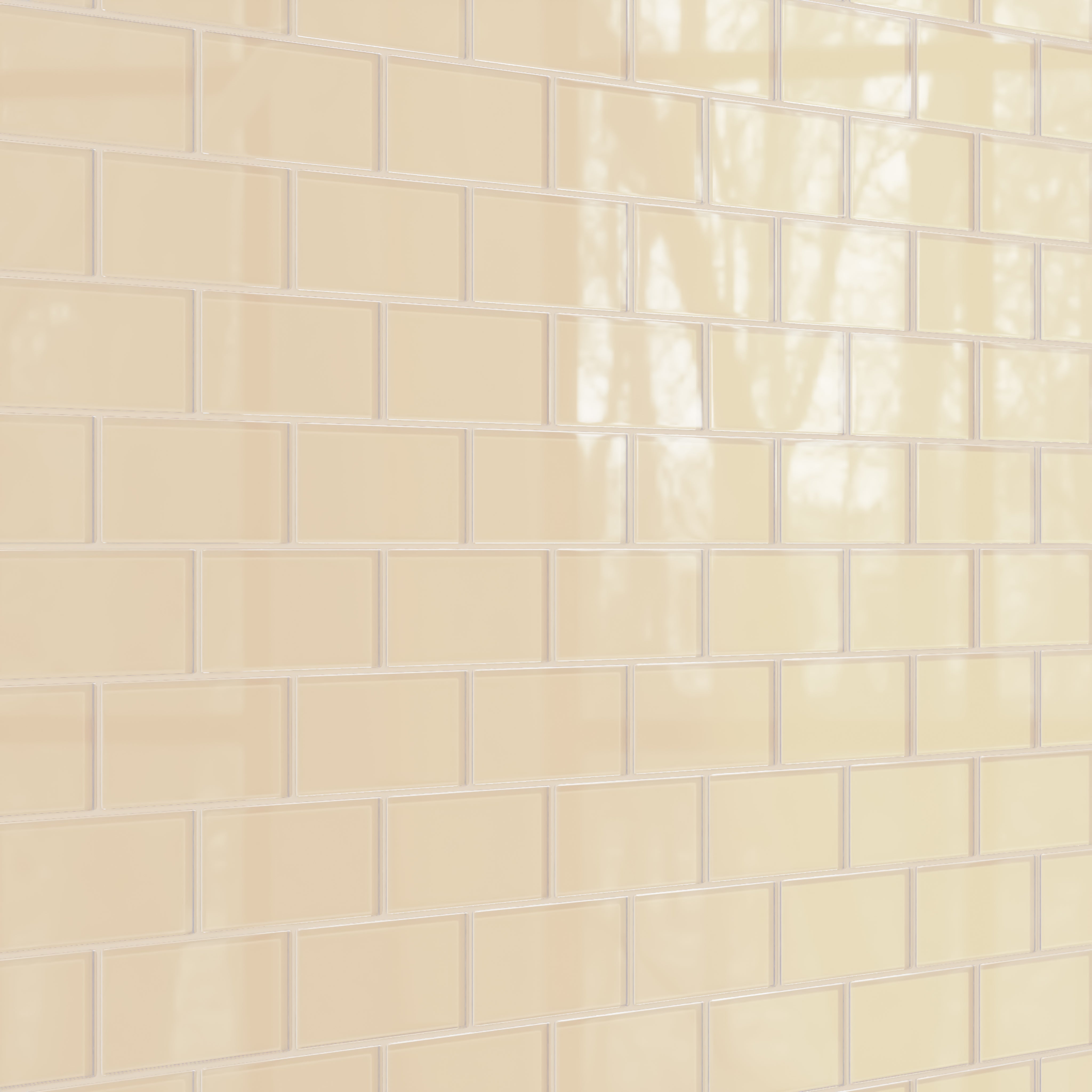 3x6 Glass Tile in Chickadee Gloss