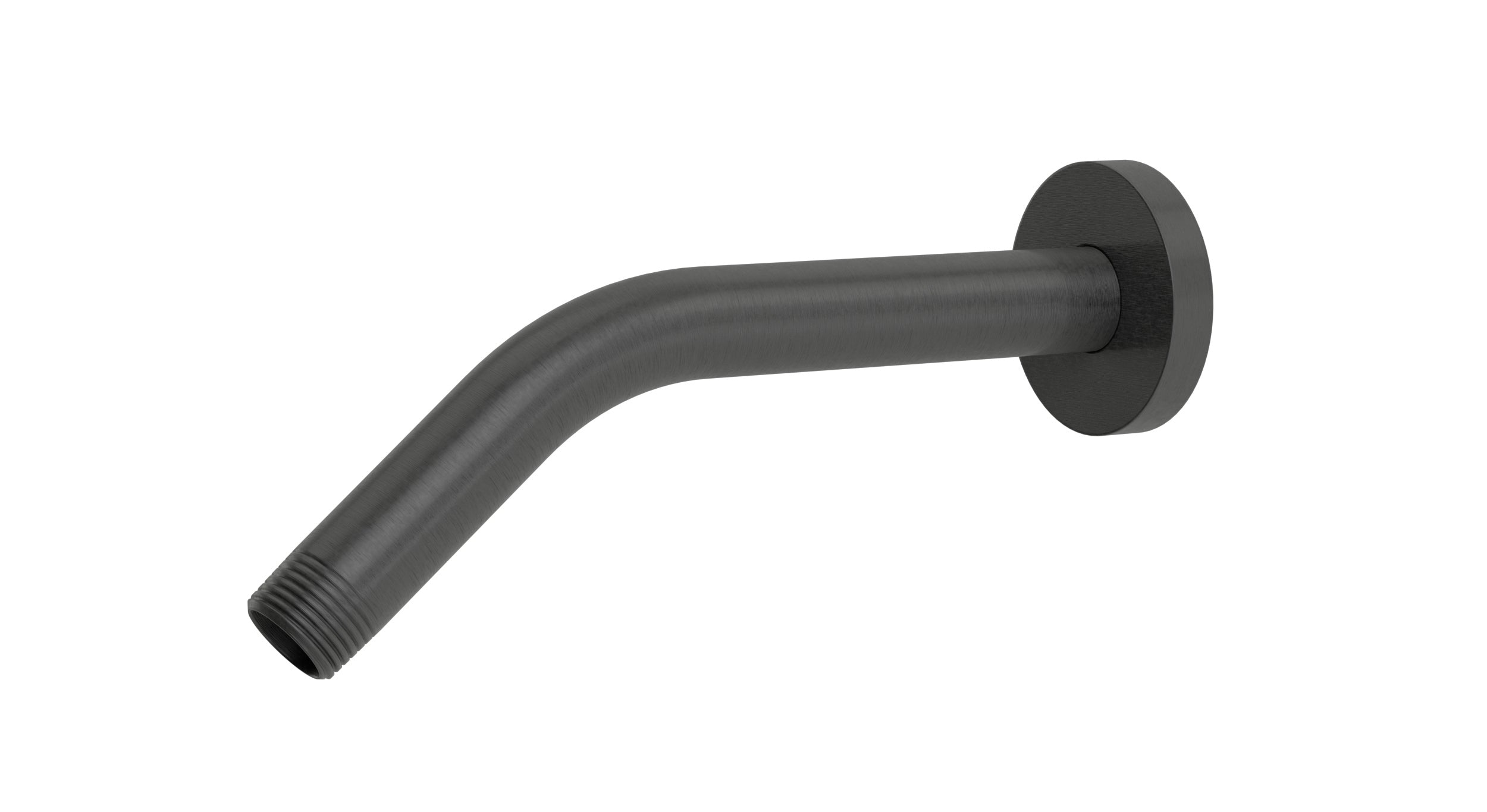 Contour & Foundry 45-Degree 8" Shower Arm with Flange in Blackened Nickel