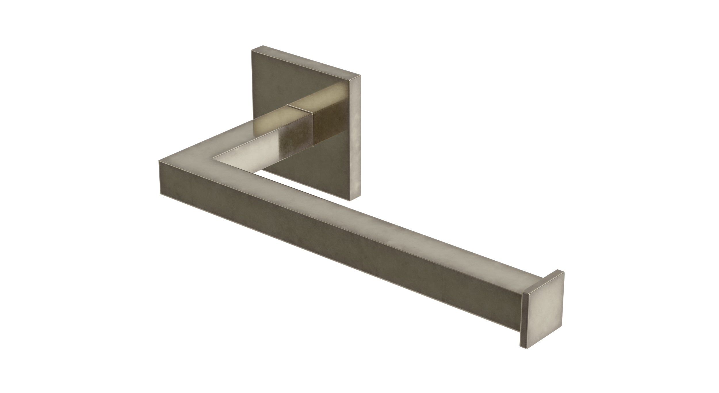 Flatiron Square Hand Towel Bar in French Nickel