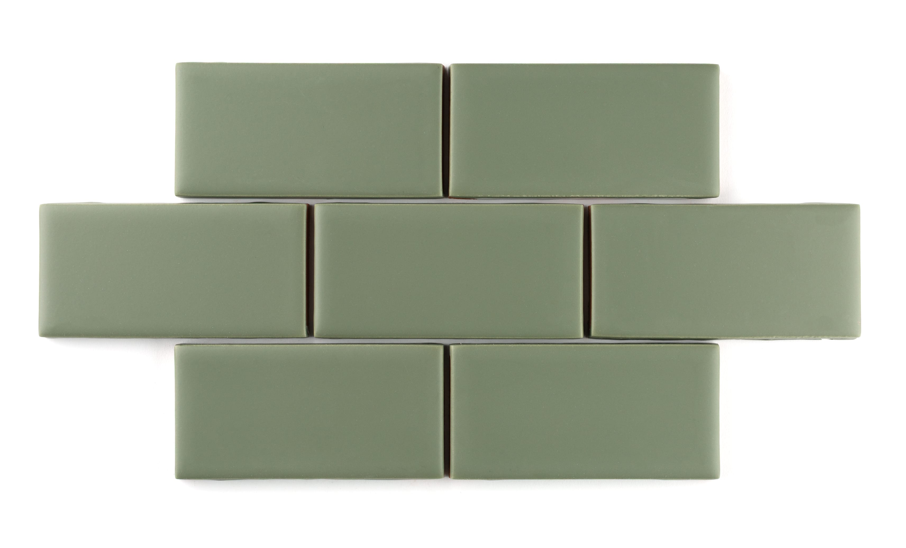 2x2 Straight Set Sheeted Original Ceramic Mosaic Tile in Peabody Matte