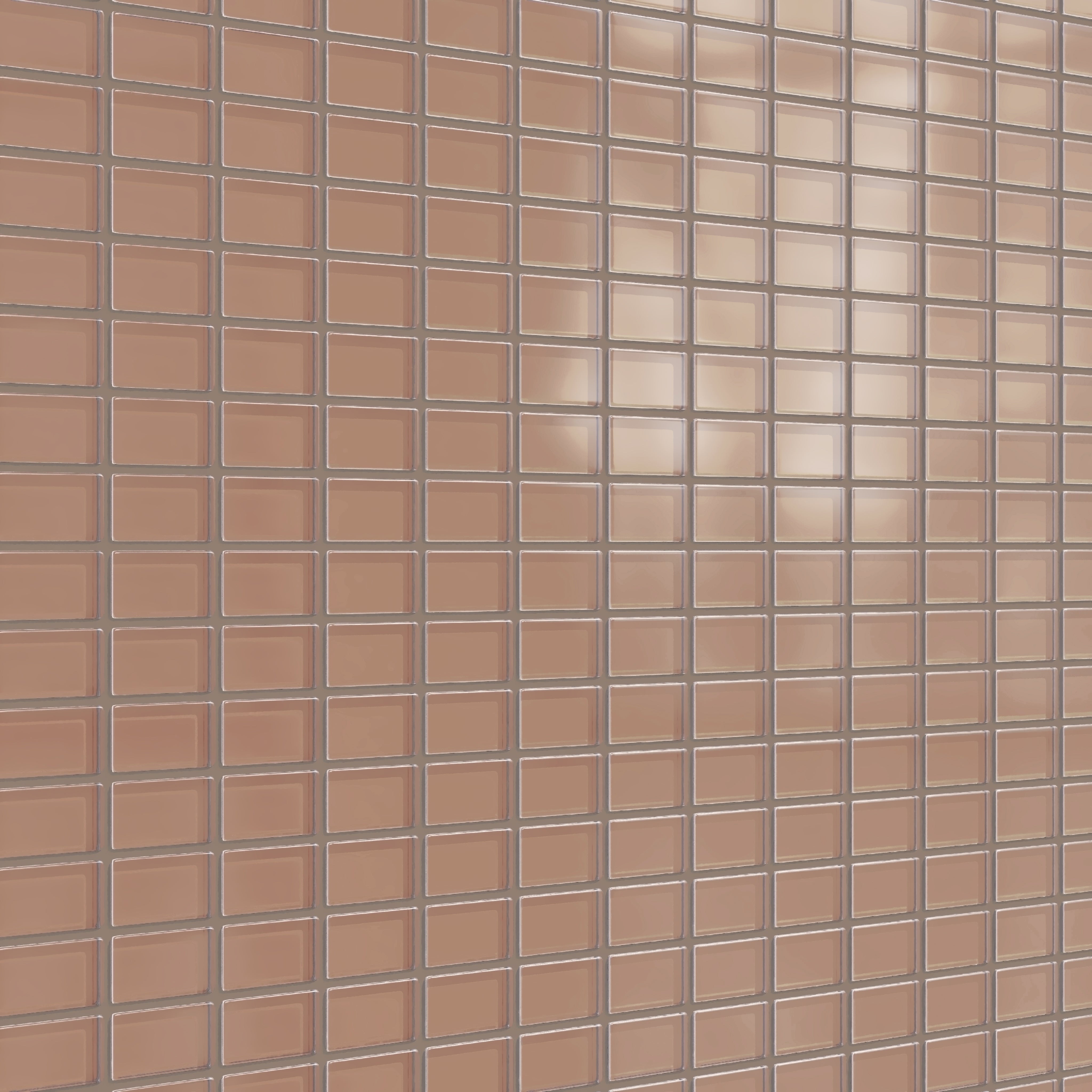 1x2 Straight Set Sheeted Glass Mosaic Tile in Sora Matte