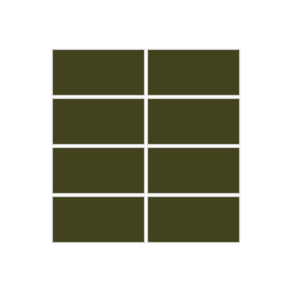 2x4 Straight Set Sheeted Original Ceramic Mosaic Tile in Lone Pine Matte