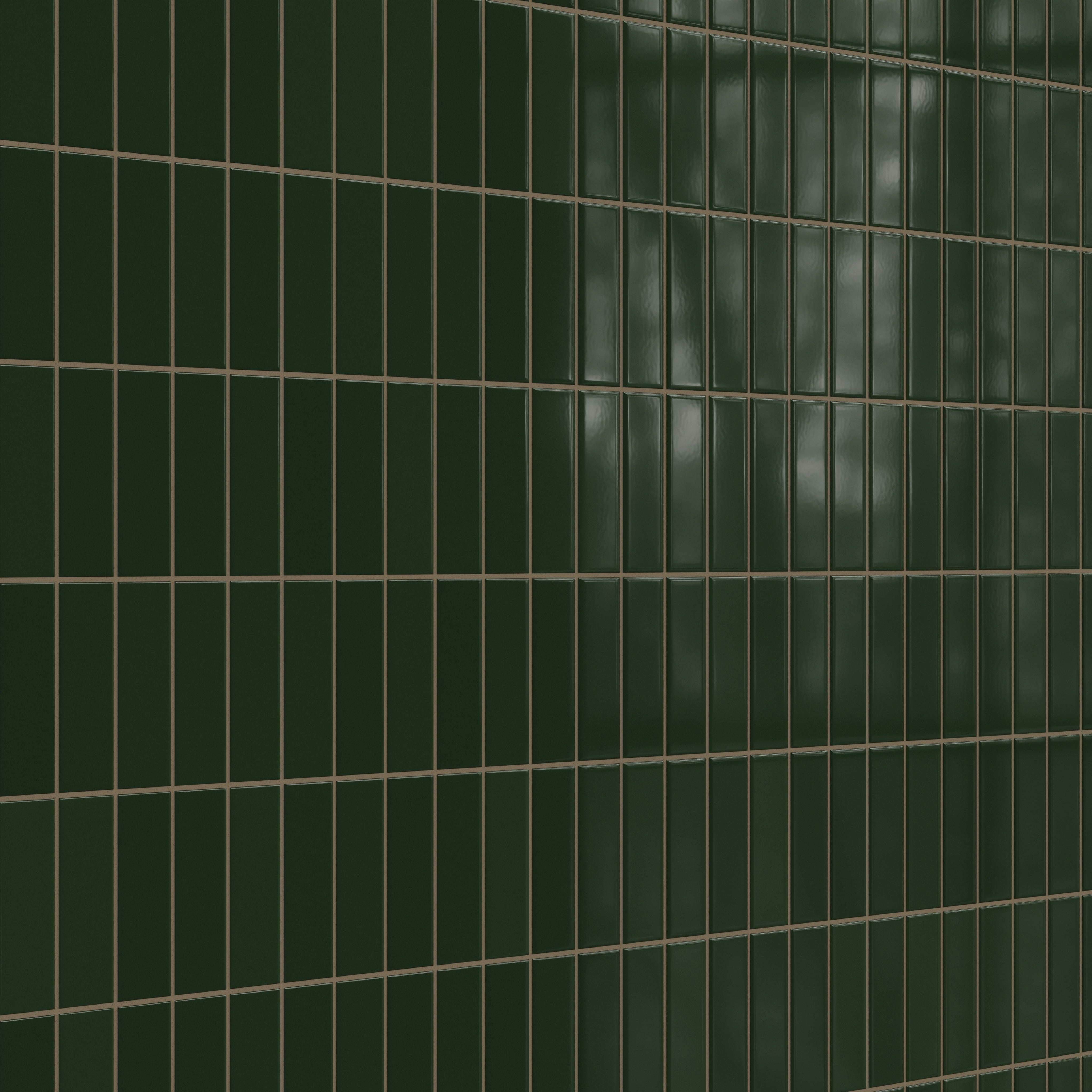 2x6 Original Ceramic Tile in Hunter Green Gloss