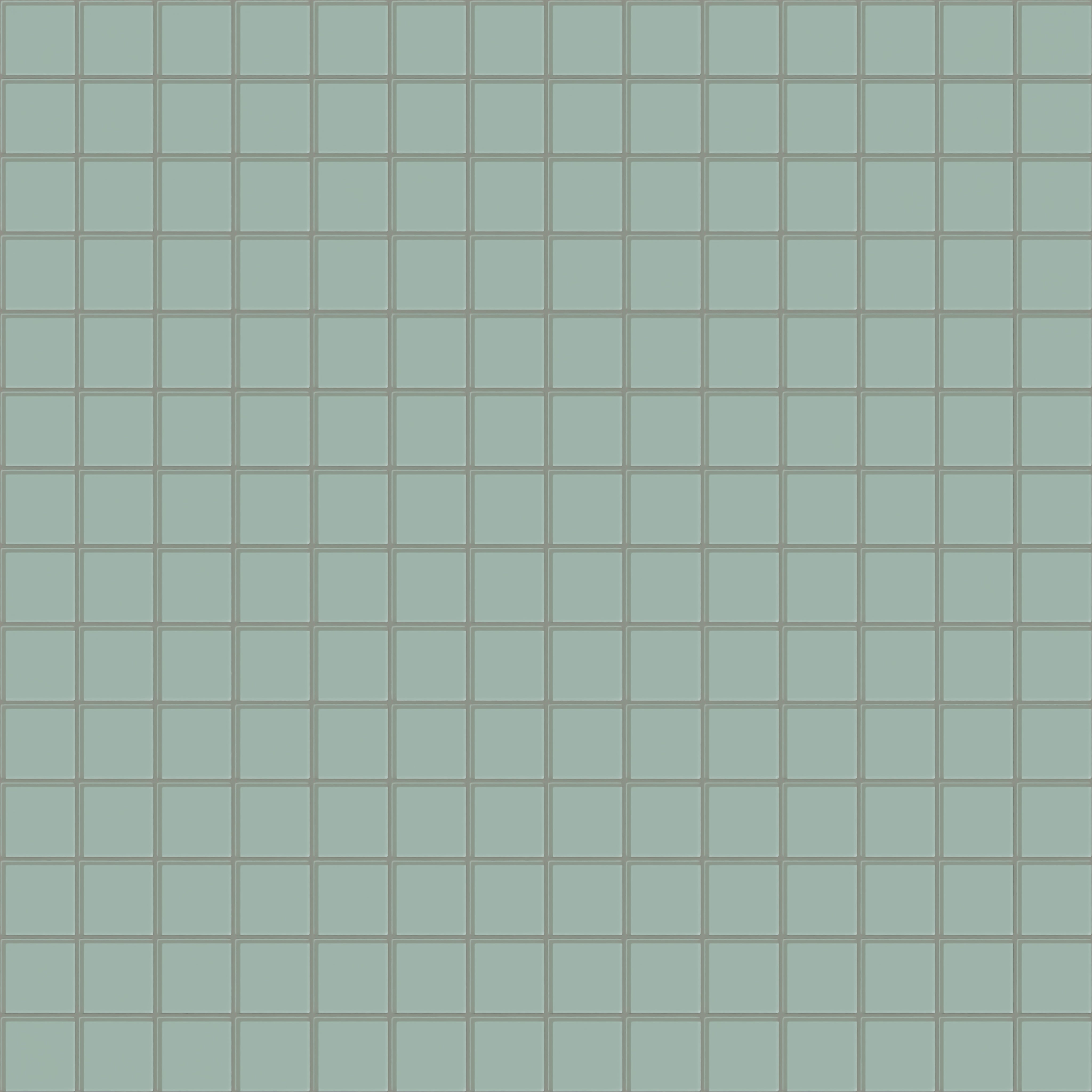 3x3 Straight Set Sheeted Glass Mosaic Tile in Kingfisher Gloss