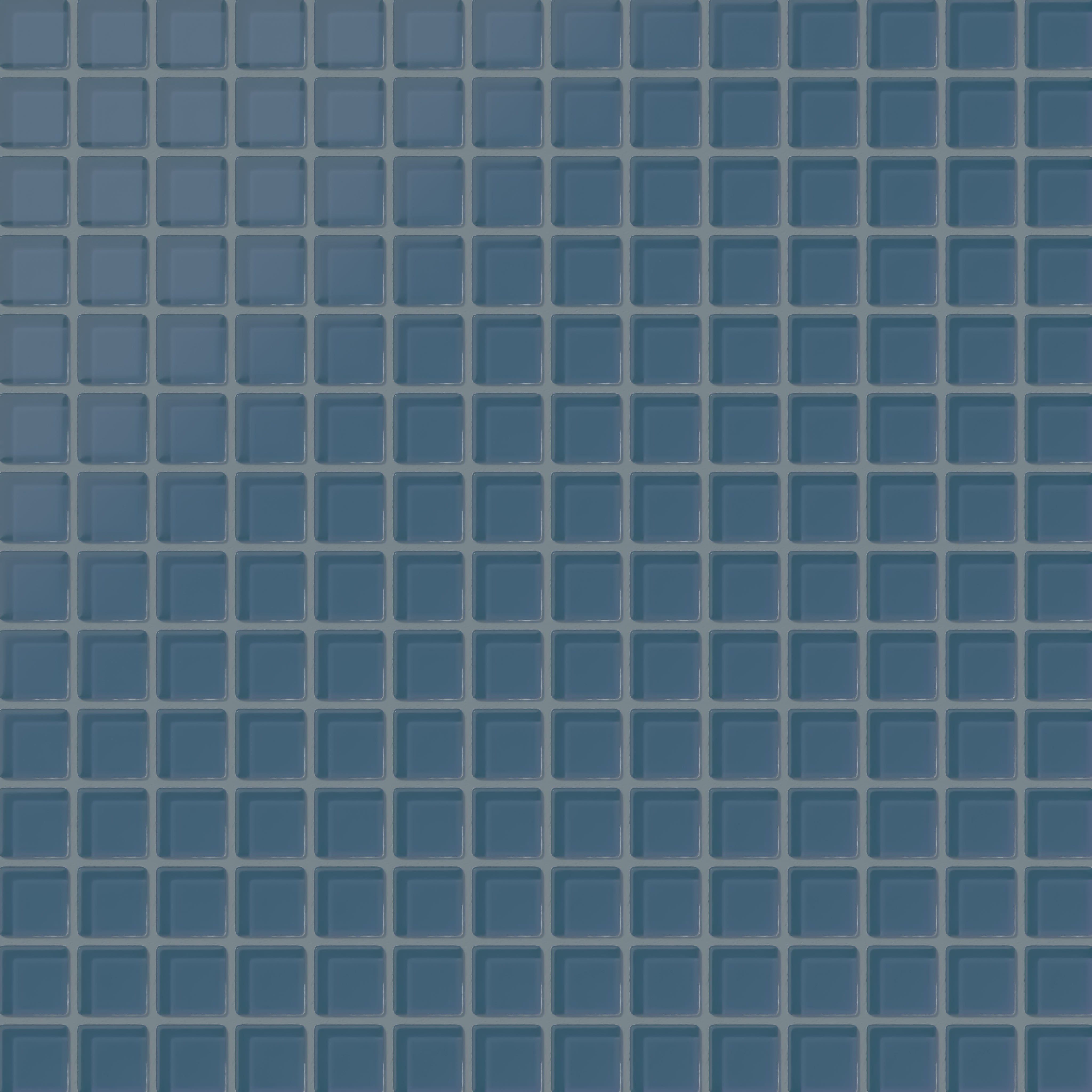 1x1 Straight Set Sheeted Glass Mosaic Tile in Blue Jay Matte