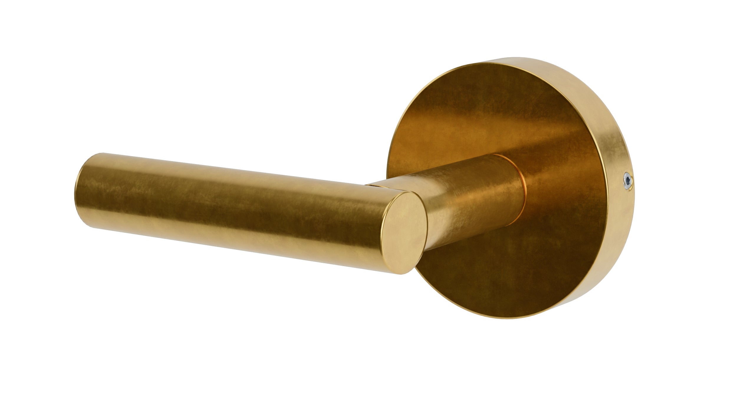 Contour One Handle Wall Mount Diverter/Volume Control Shower Trim with Soft Lever Handle in French Brass