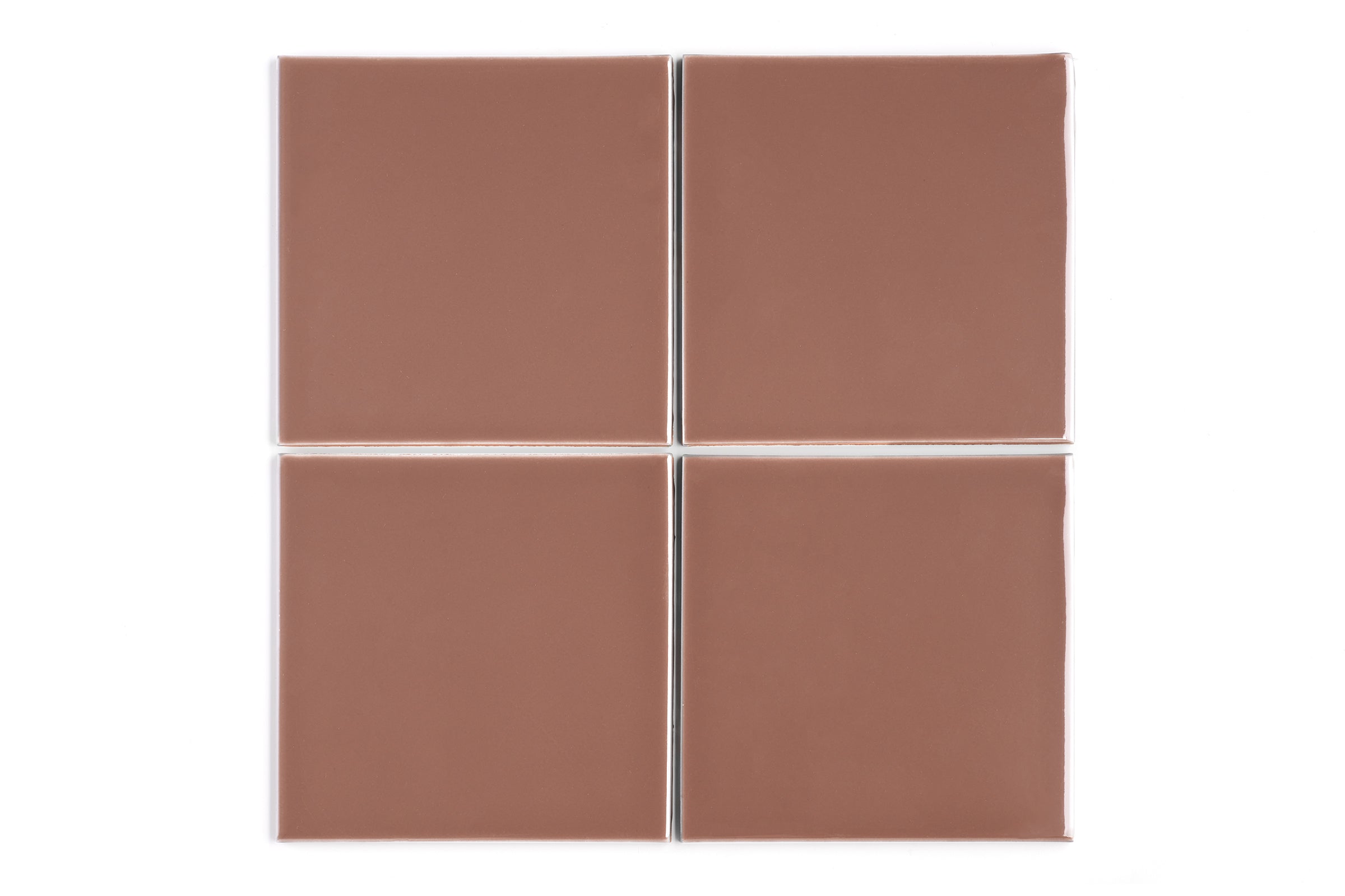 8x8 Original Ceramic Tile in Mauve Gloss