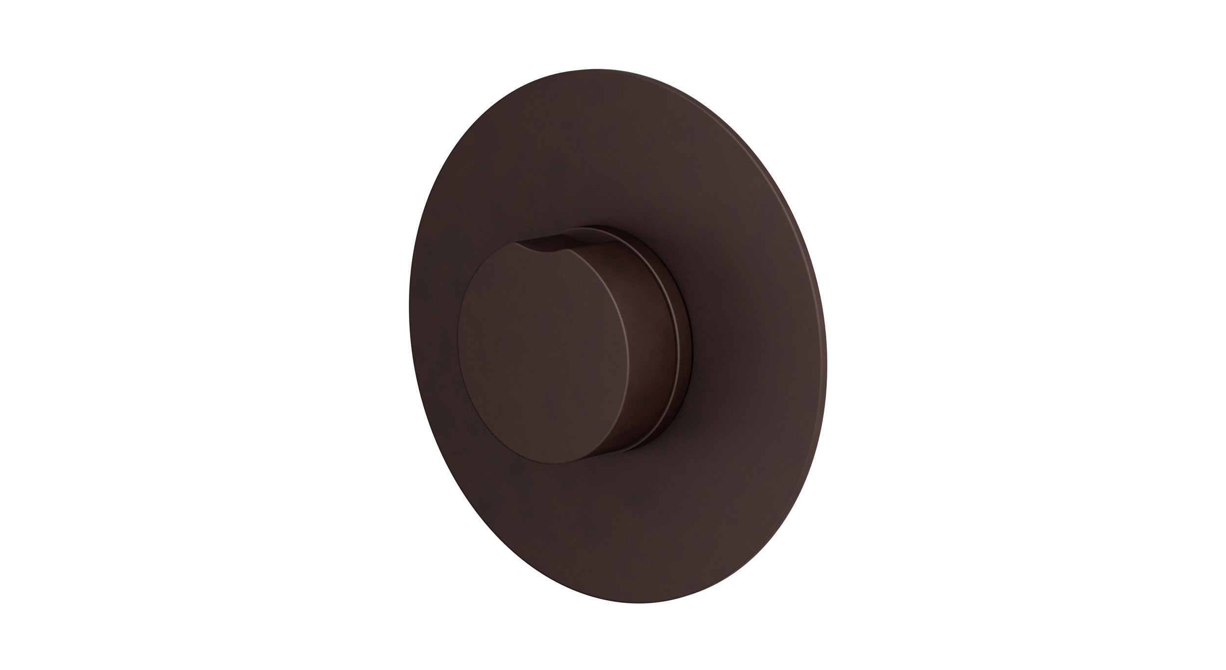 Foundry One Handle Wall Mount Shower Trim with Barrel Knob Handle in Architectural Copper