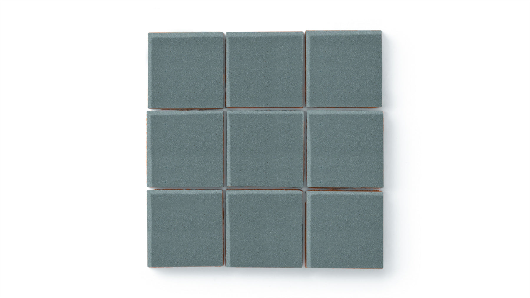3x3 Straight Set Sheeted Original Ceramic Mosaic Tile in Flagstone Matte