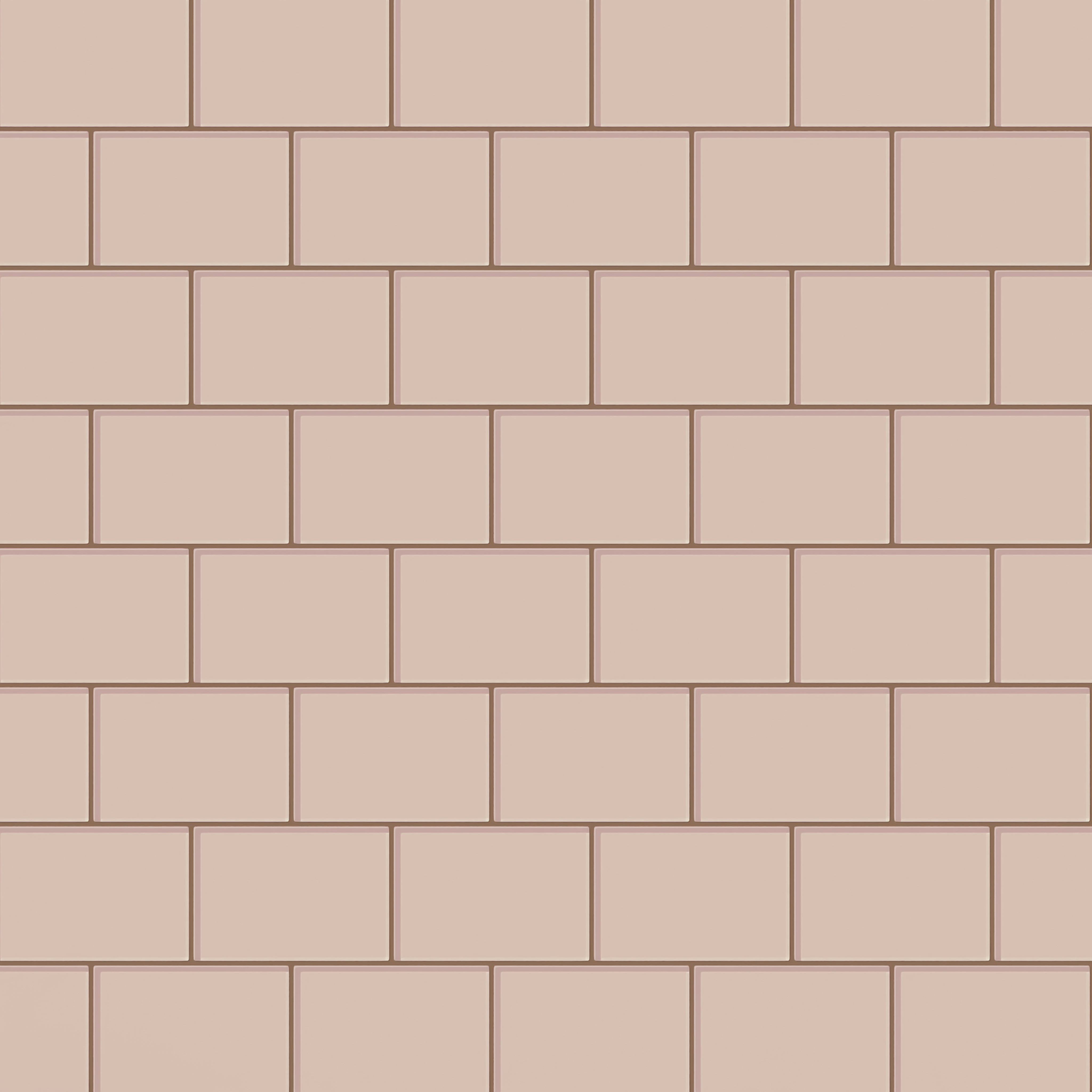4x6 Glass Tile in Rosy Finch Gloss