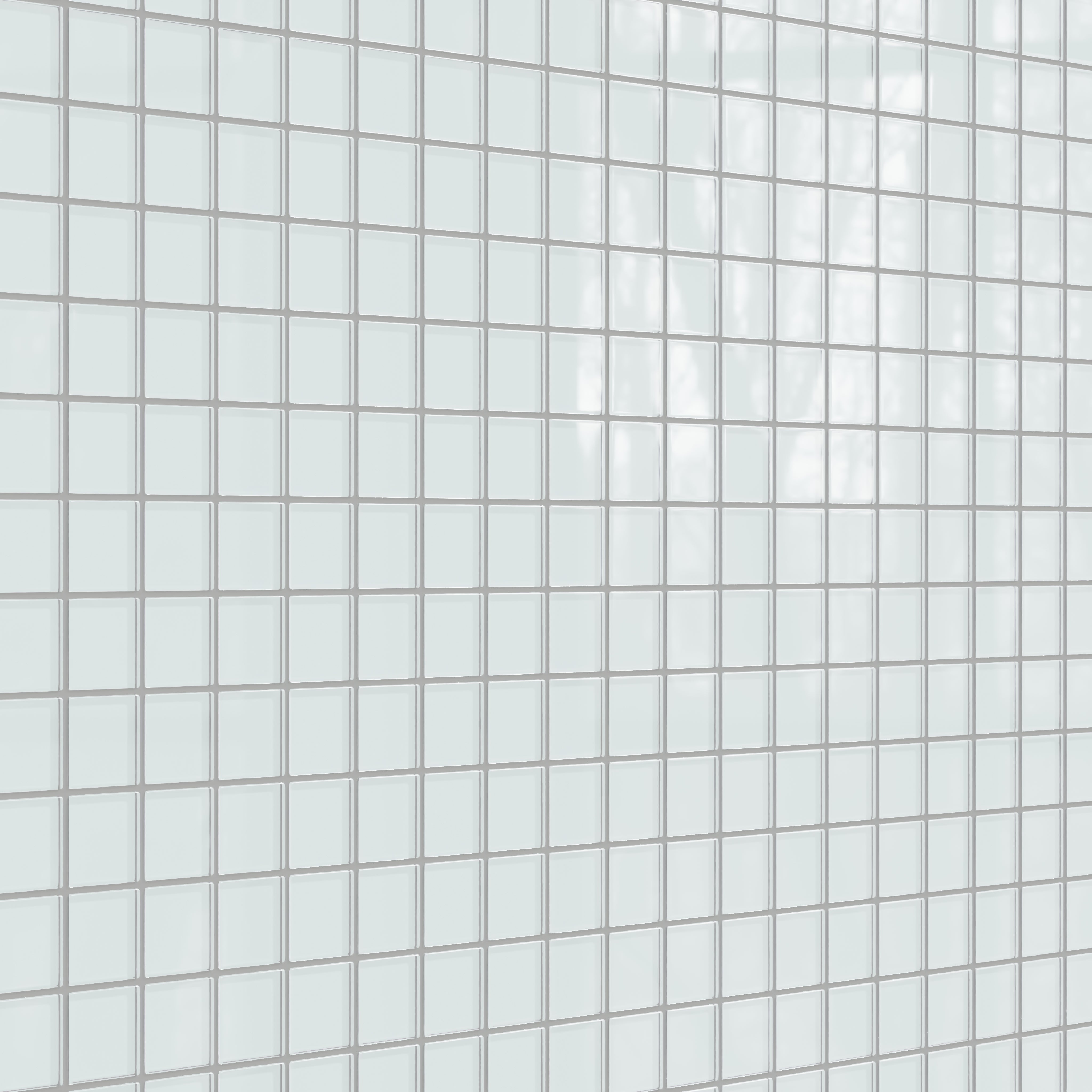 2x2 Straight Set Sheeted Glass Mosaic Tile in Warbler Gloss