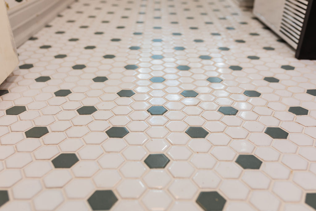 2" Hexagon Sheeted Original Ceramic Mosaic Tile in Flagstone Matte