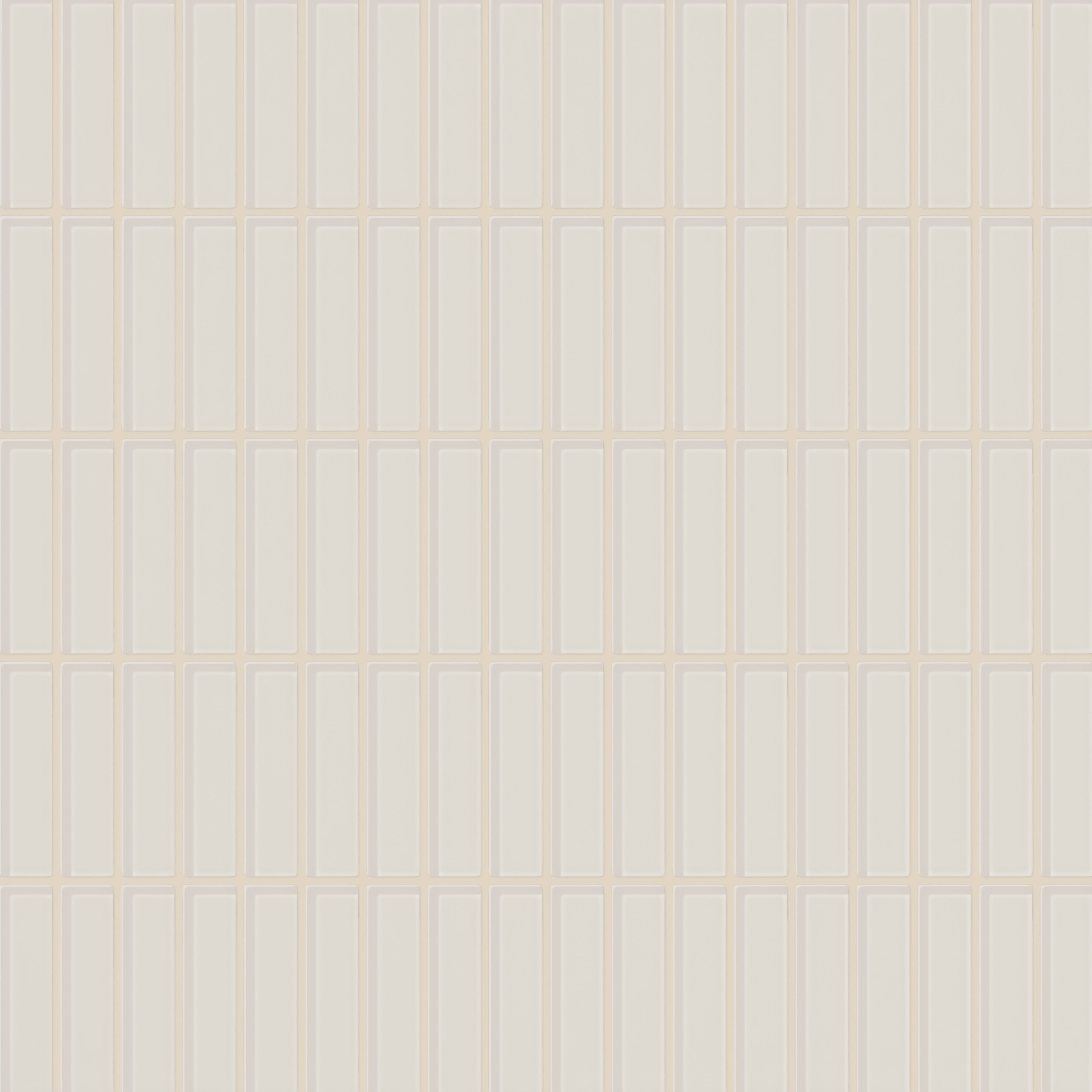 1x4 Straight Set Sheeted Glass Mosaic Tile in Dove Gloss
