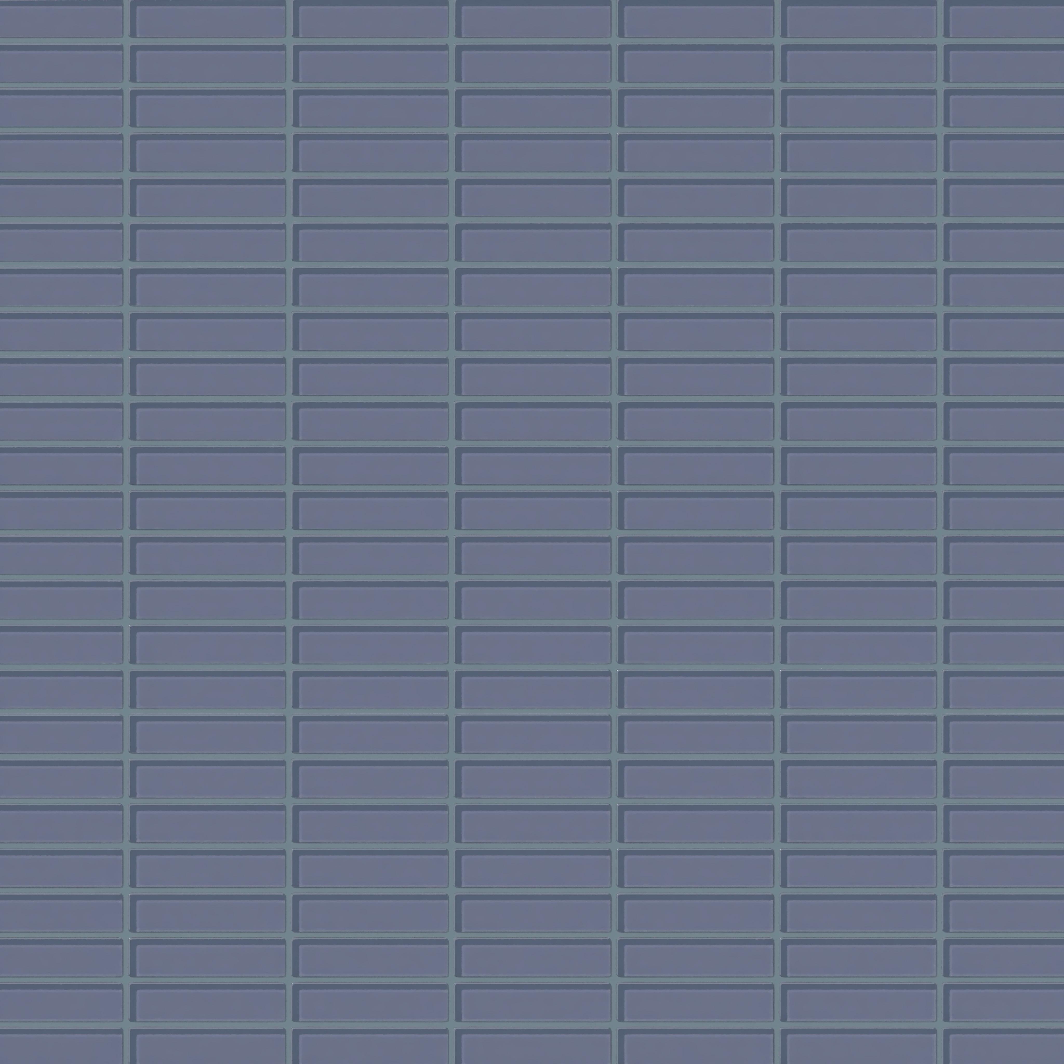 1x4 Straight Set Sheeted Glass Mosaic Tile in Nuthatch Gloss