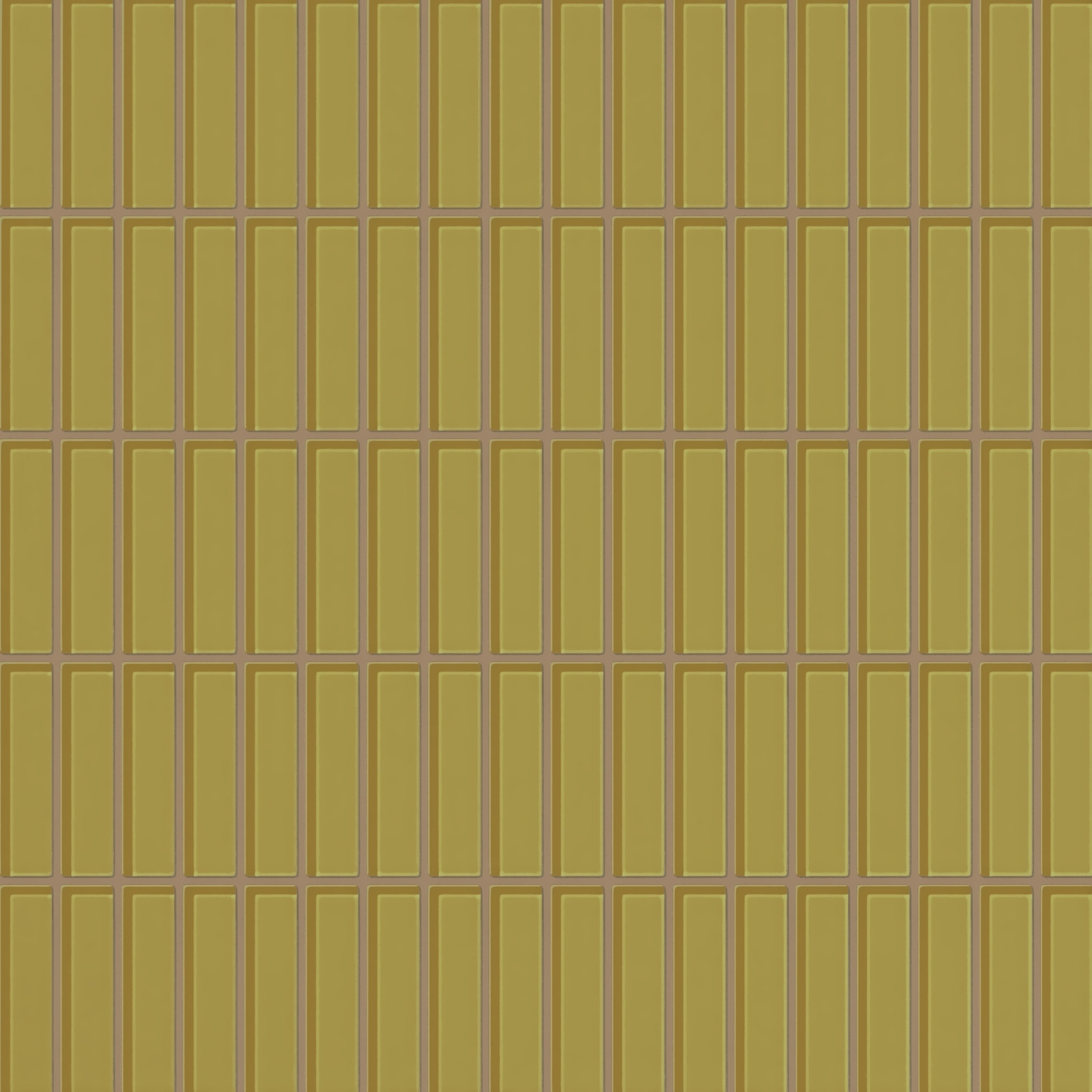 1x4 Straight Set Sheeted Glass Mosaic Tile in Pine Siskin Gloss