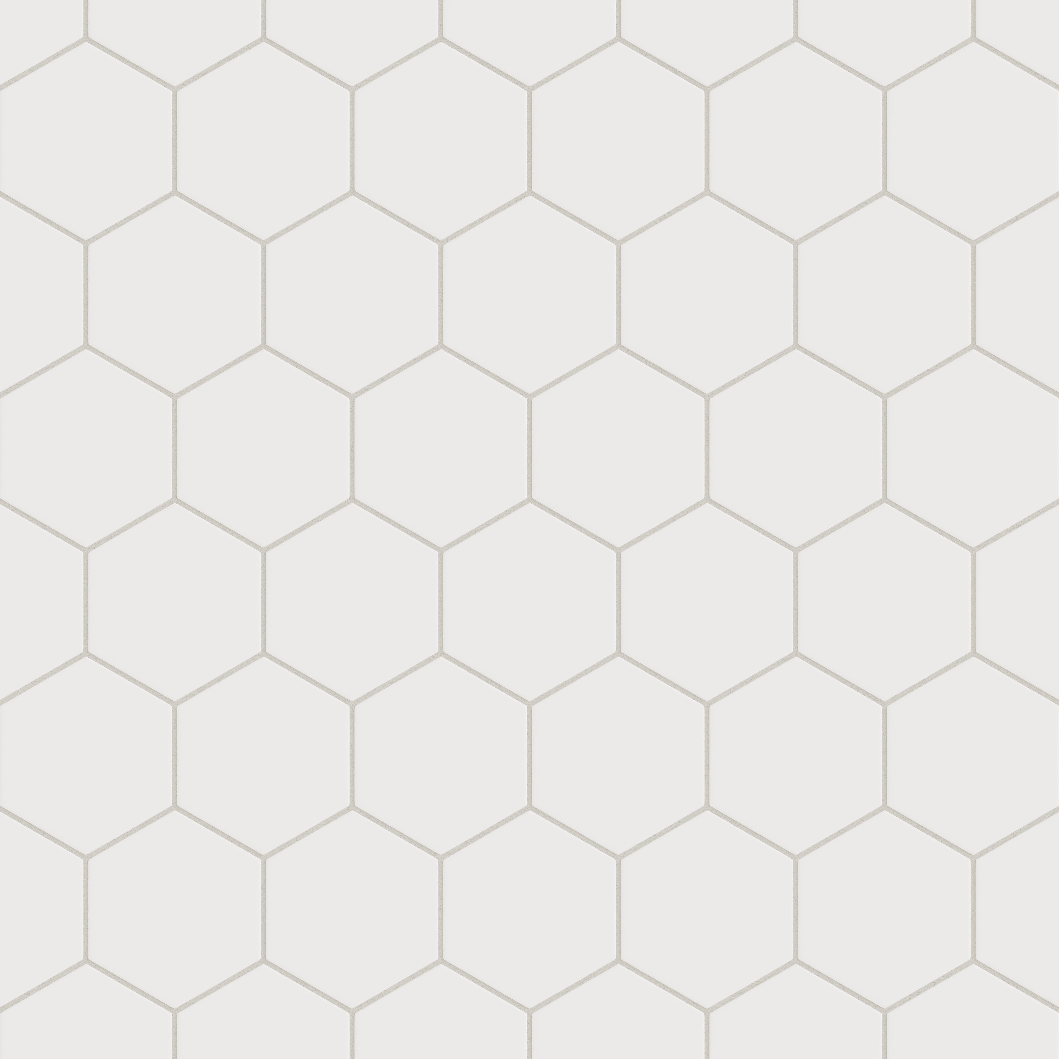 6" Hexagon Original Ceramic Tile in Calcite Matte